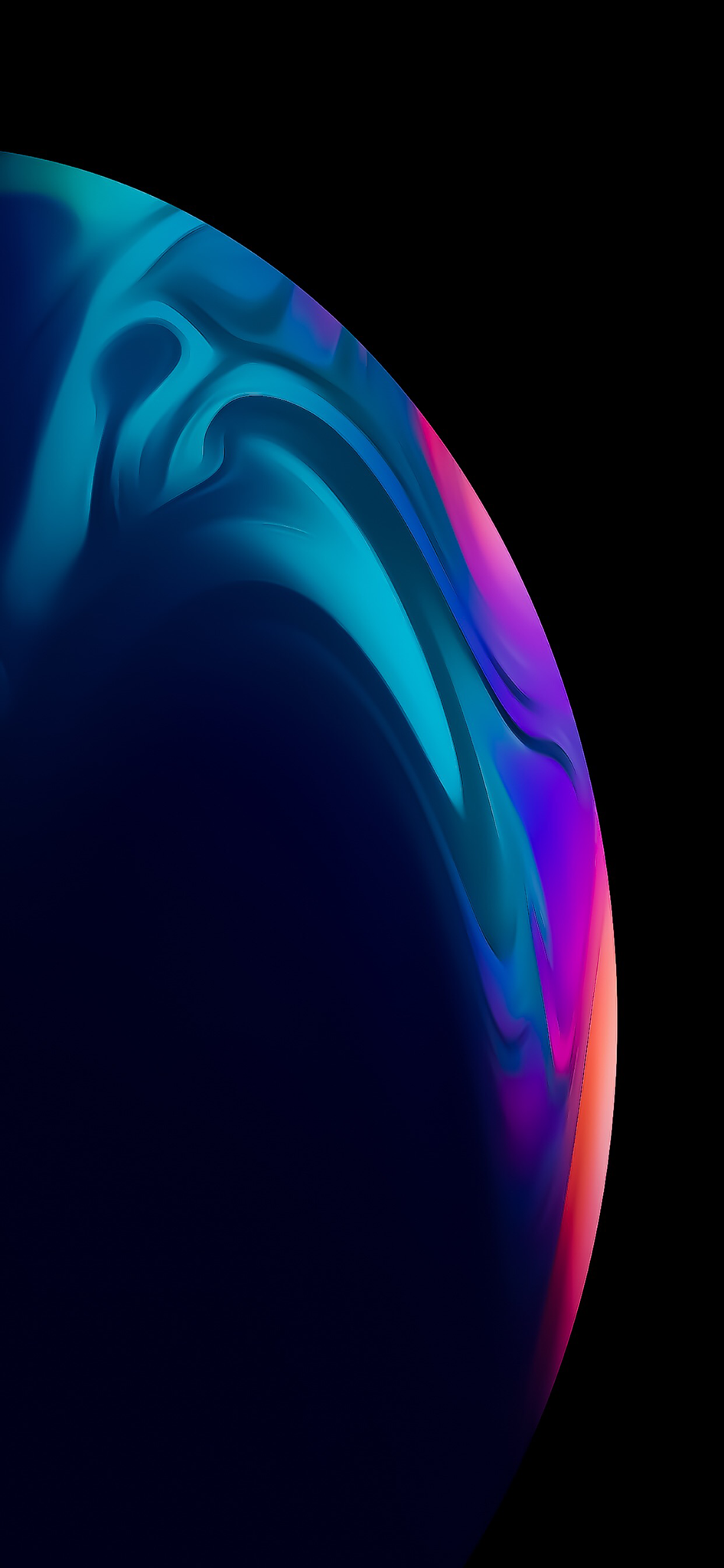 iPhone XR cao cấp với thiết kế trừu tượng rực rỡ trên màn hình Hình nền