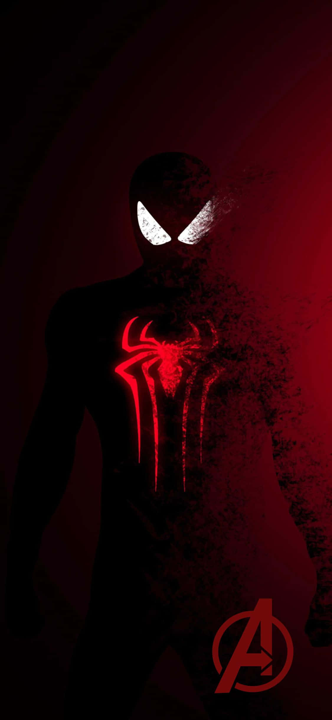 Nền iPhone XS Avengers Màu Đỏ Sẫm Người Nhện Hình nền