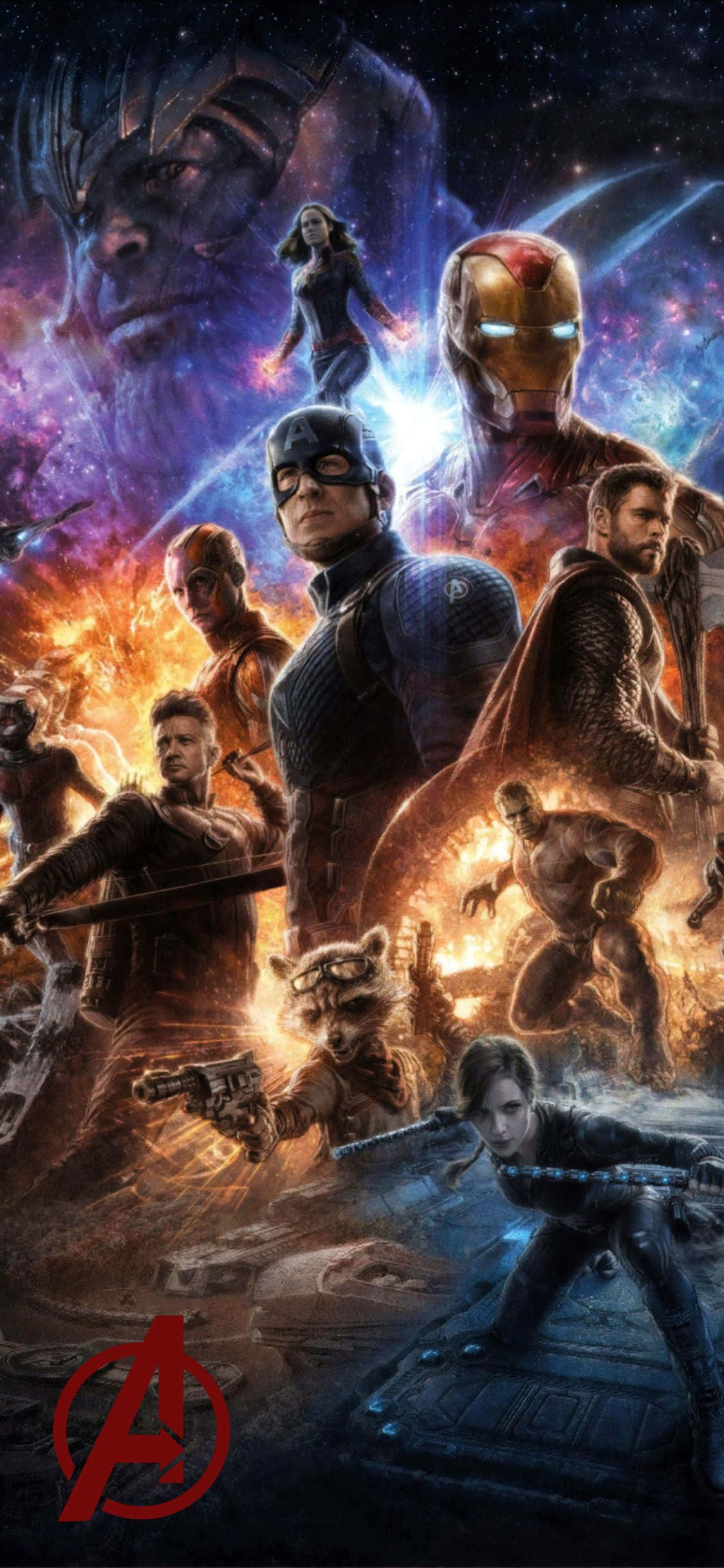 iPhone XS Avengers Hình Nền Thanos Và Các Anh Hùng Hình nền