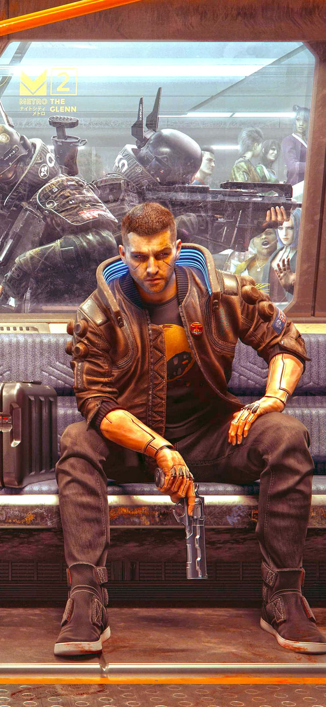 iPhone XS Max Cyberpunk 2077 Nền Vincent Hình nền