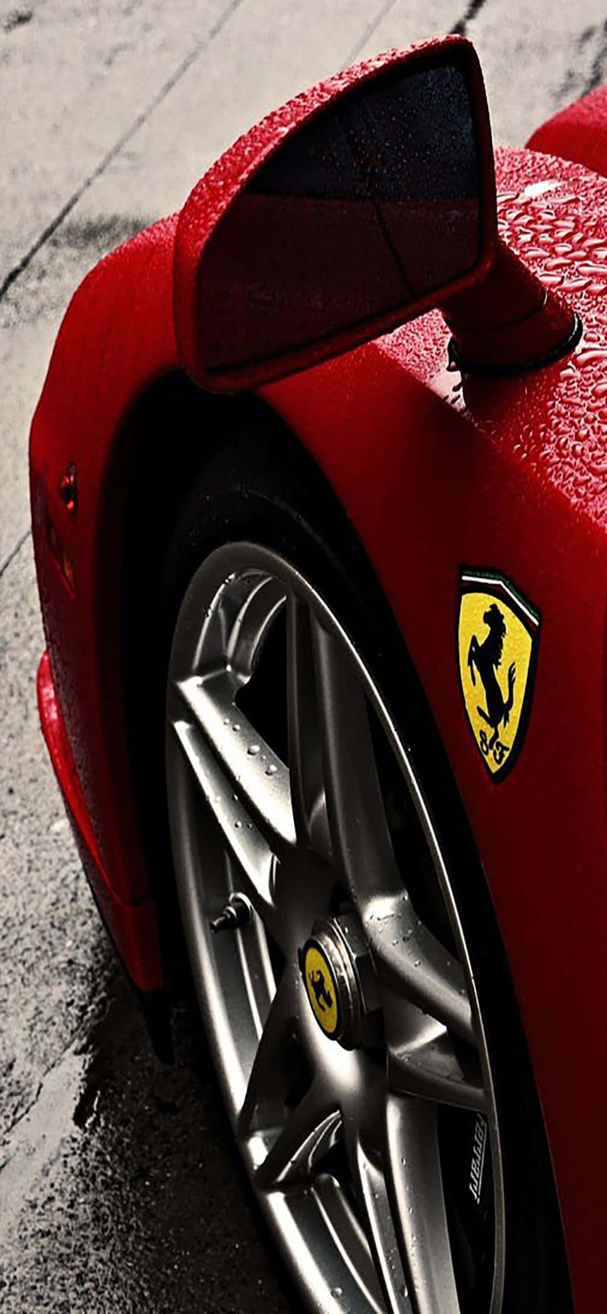 iPhone Xs Max Ferrari Nền Hồ Sơ Bên Của Một Chiếc Ferrari Enzo Đỏ Hình nền