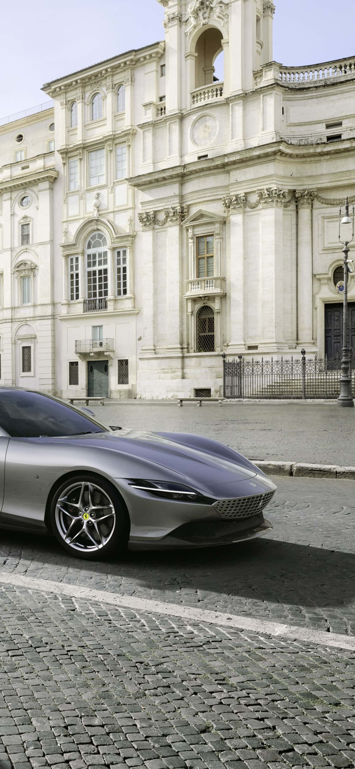 iPhone Xs Max Ferrari Nền Xám Ferrari Roma Hình nền