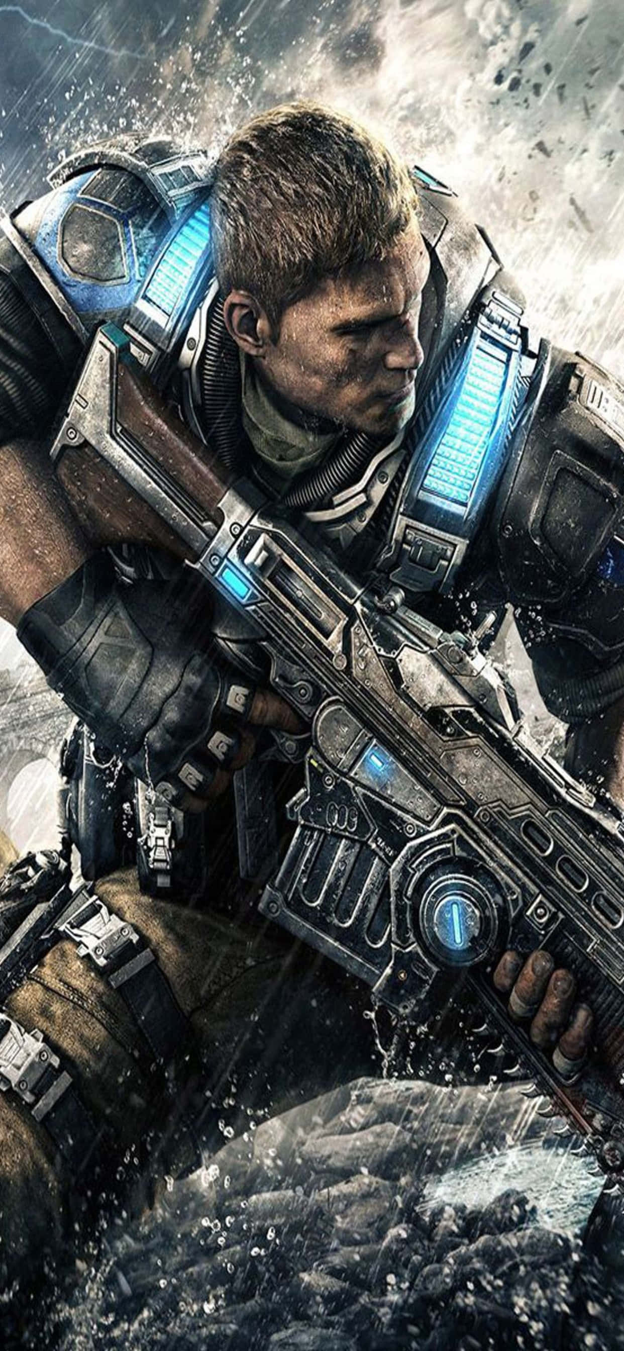 Hình nền JD Súng trường Gears Of War 5 cho iPhone XS Max Hình nền