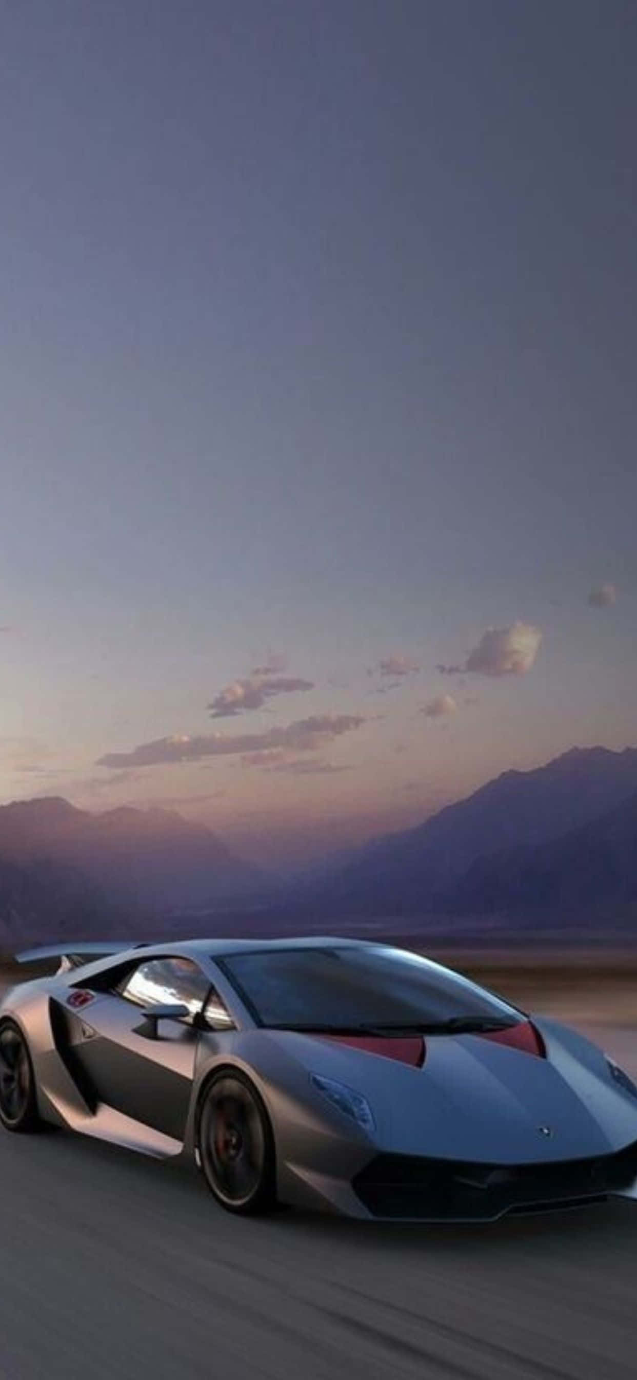 iPhone XS Max Lamborghini Nền Xám Bóng Hình nền
