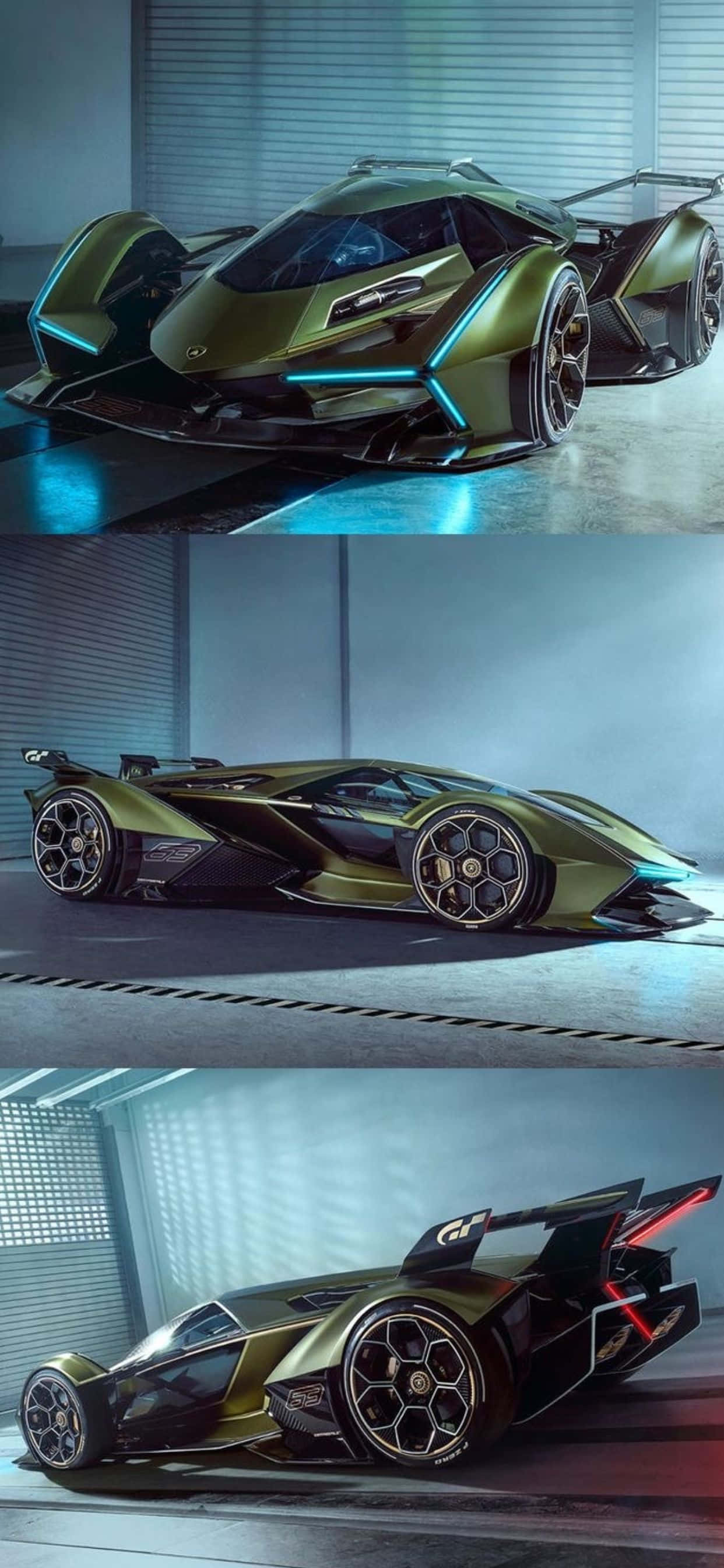 iPhone XS Max Lamborghini V12 Vision GT Nền Hình nền