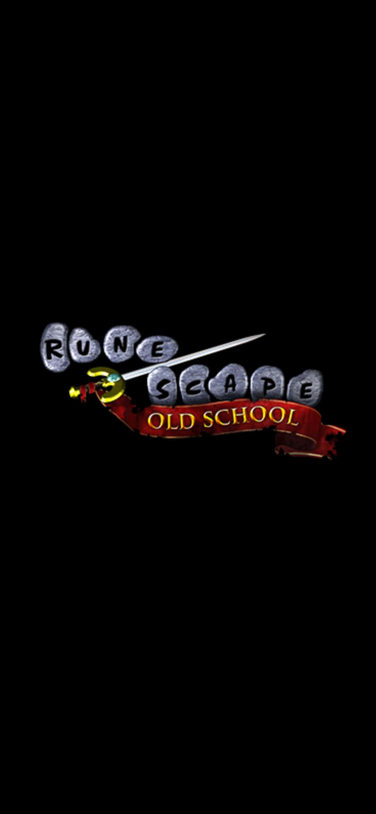 Hình nền Logo Đen iPhone Xs Max Runescape Oldschool Hình nền
