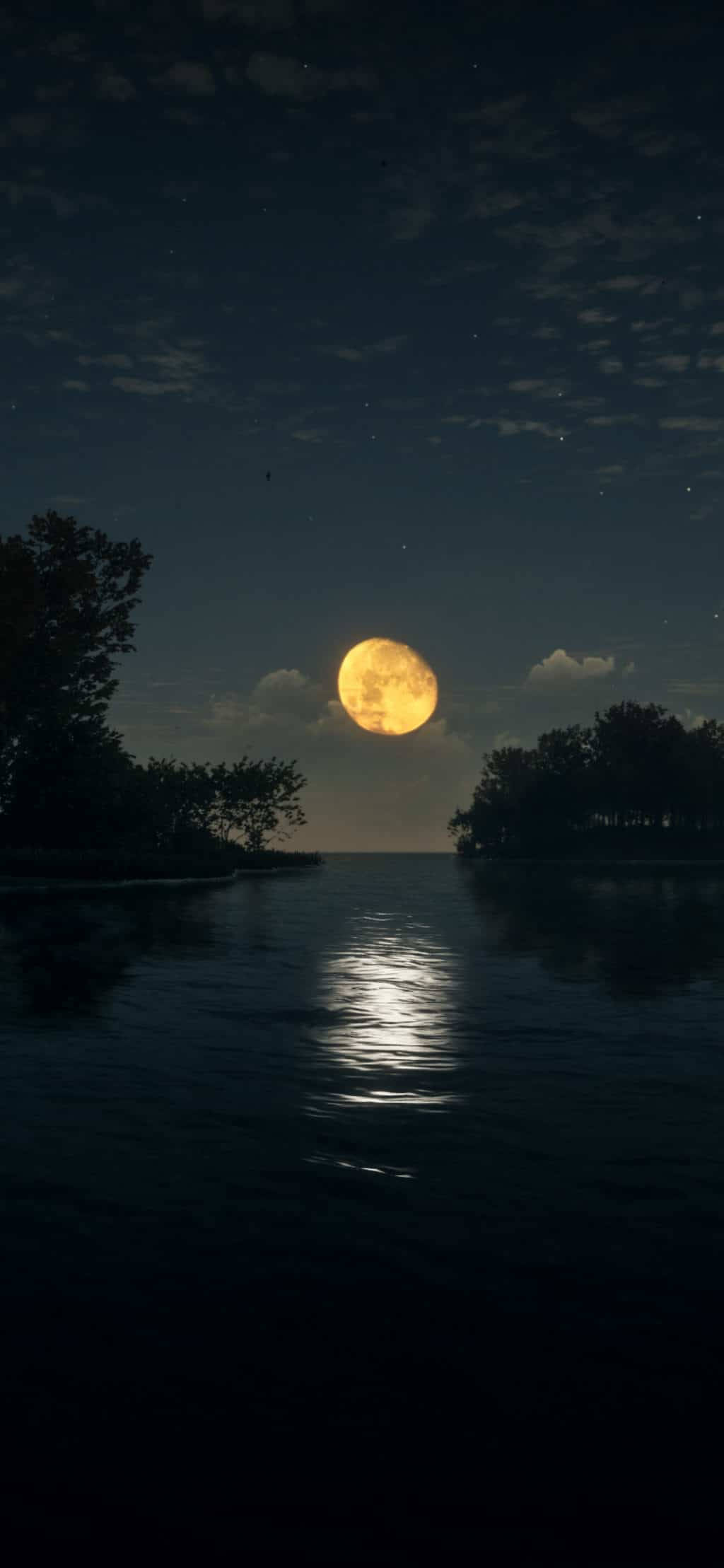 iPhone XS Max OLED Moon Hình nền