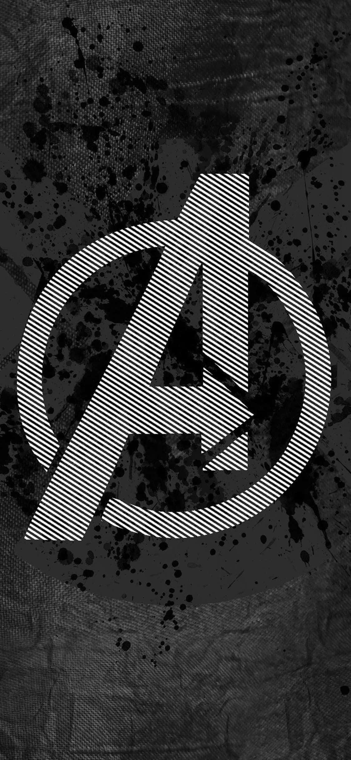 Nền iPhone XS Logo Avengers Có Kết Cấu Hình nền