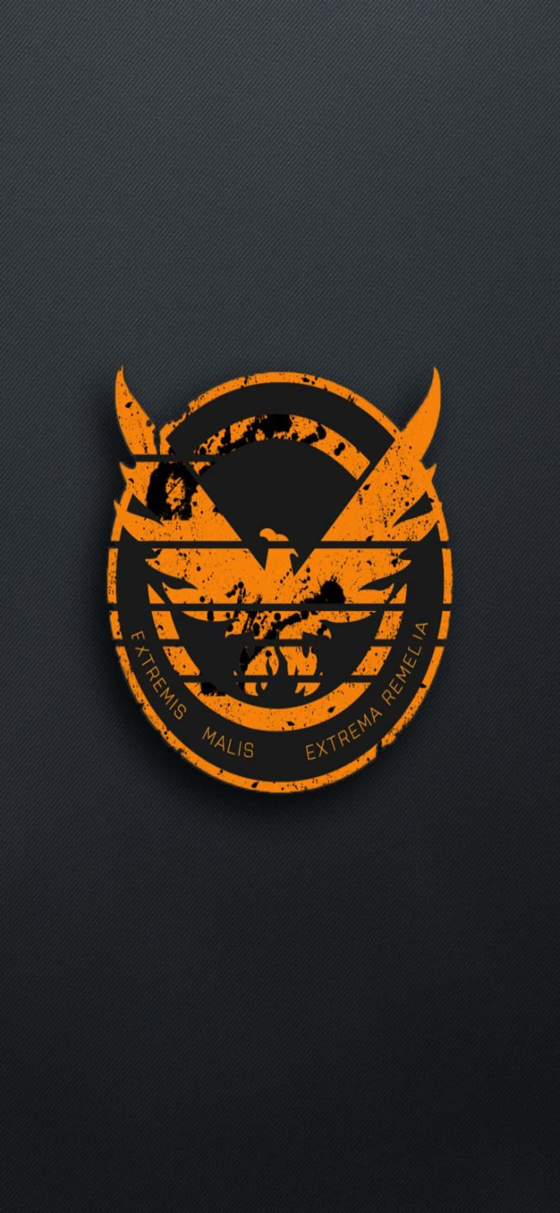 iPhone Xs The Division Hình nền Logo phượng hoàng màu cam Hình nền