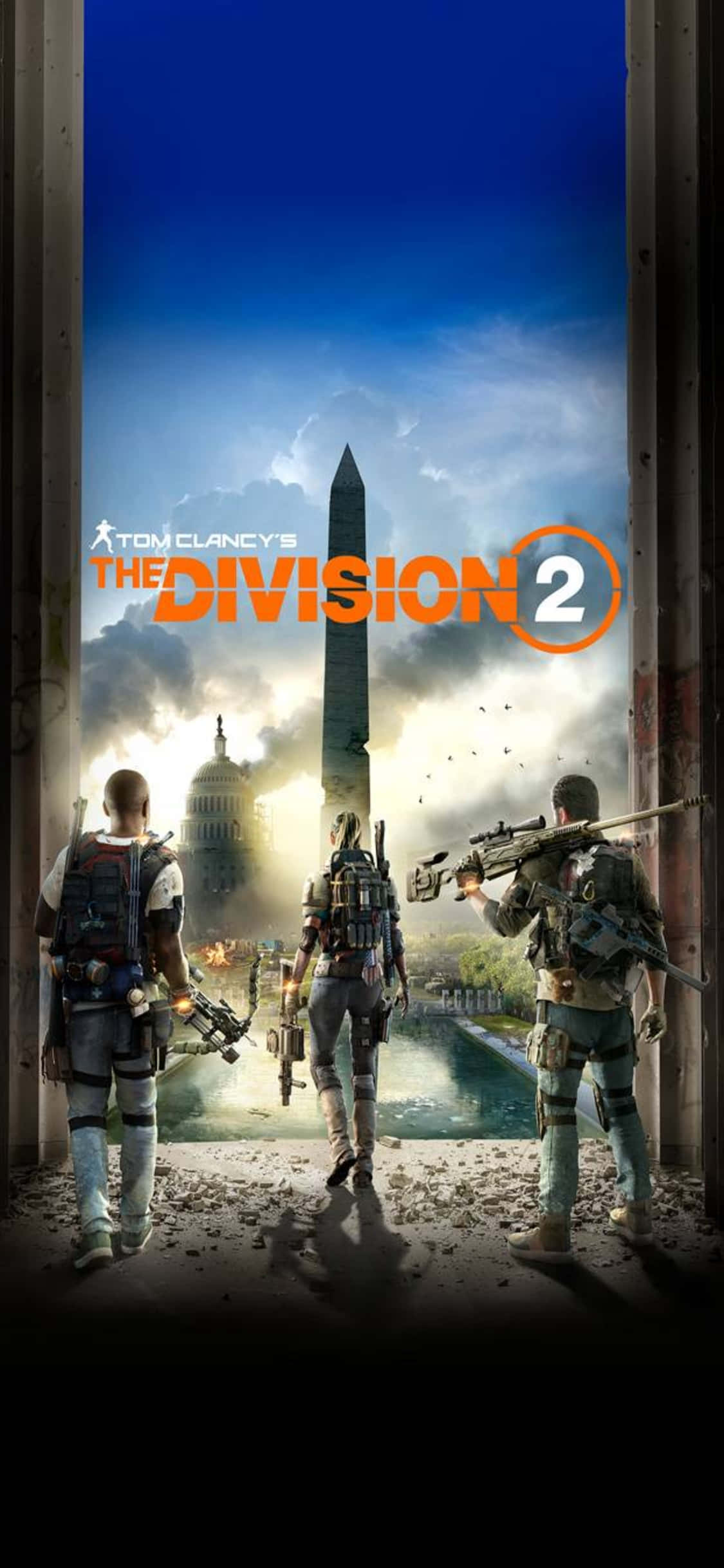 iPhone Xs The Division Hình nền Poster tựa game ở Washington Hình nền