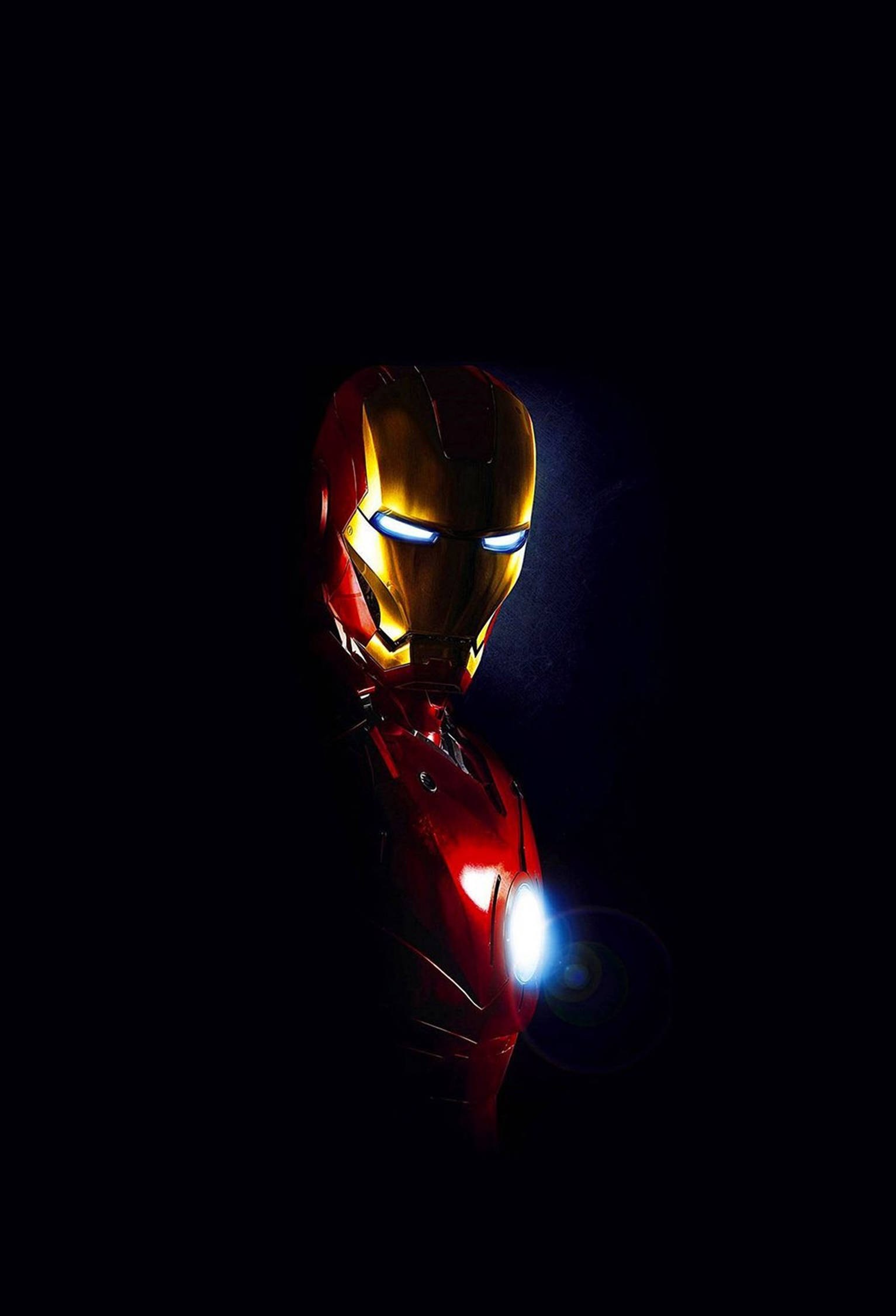 Iron Man 4K iPhone nền đen