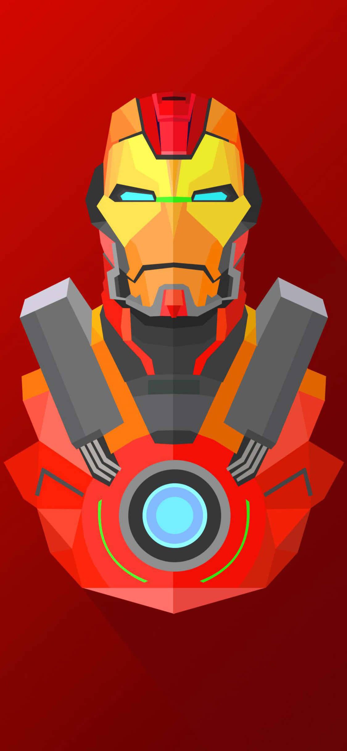Iron Man Áo Đỏ Cam Ngầu Lòi iPhone Hình nền