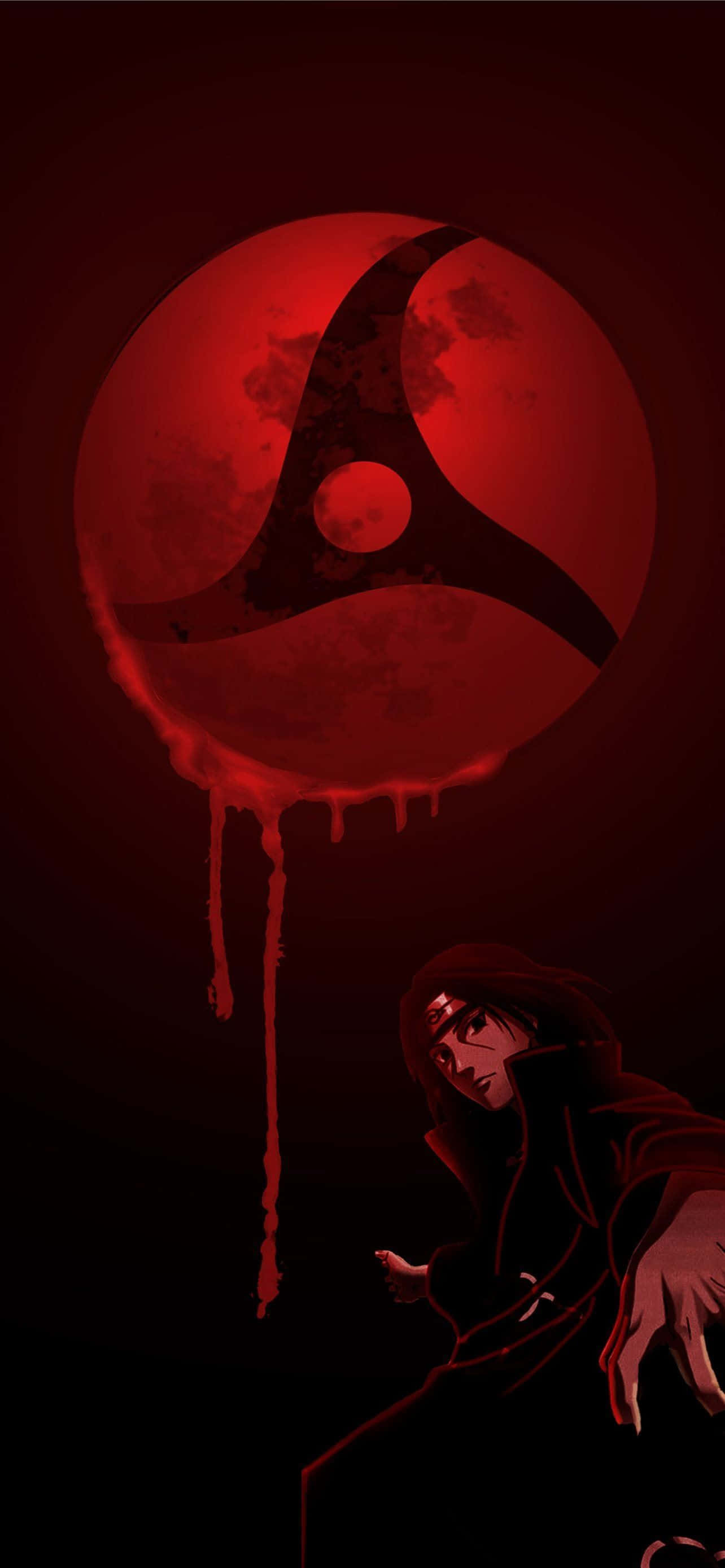 Itachi Mangekyou Sharingan Điện Thoại Đỏ Rỉ Máu Hình nền