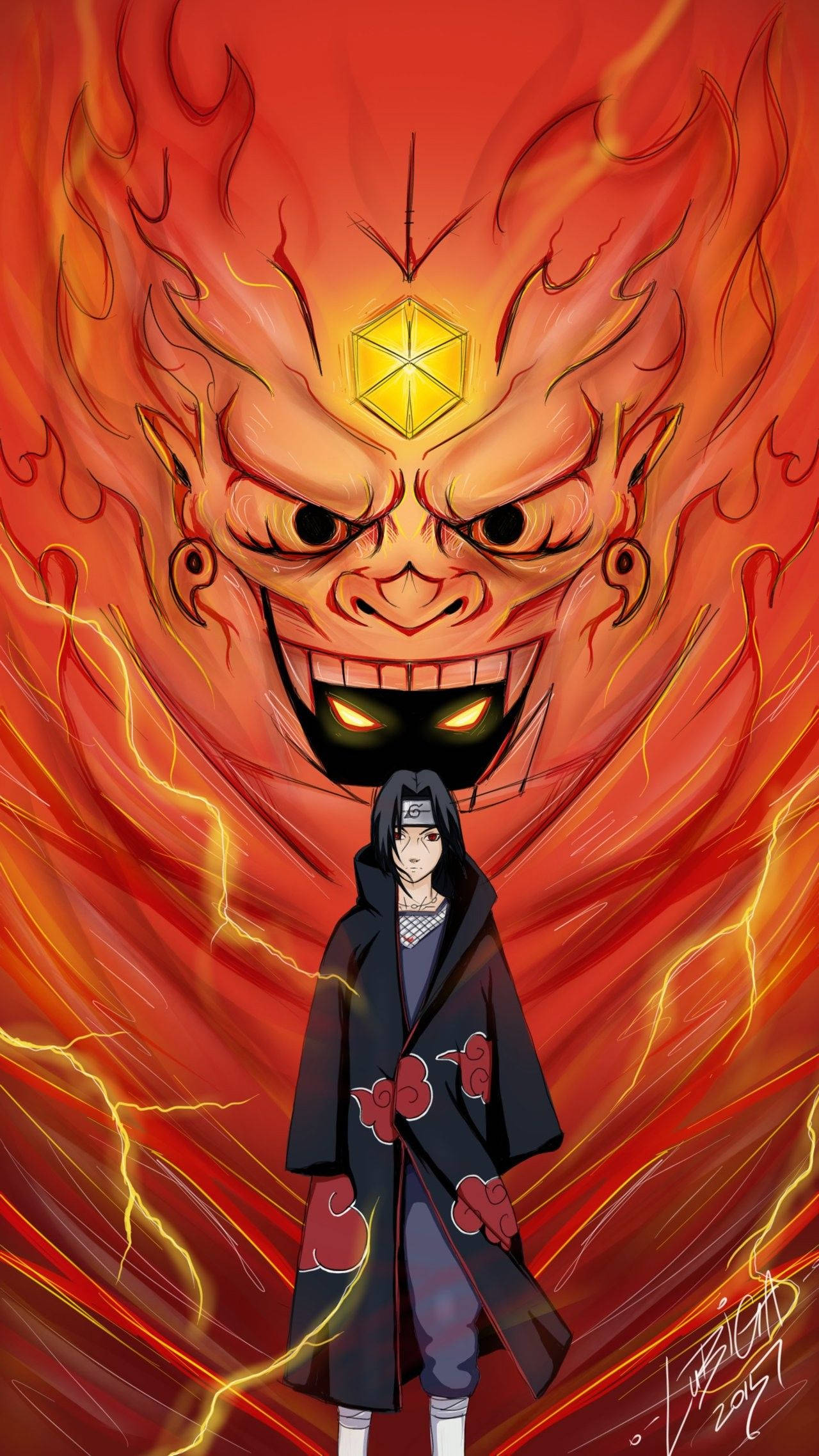 Itachi Susanoo, Hóa thân của Sức mạnh Sasuke Hình nền