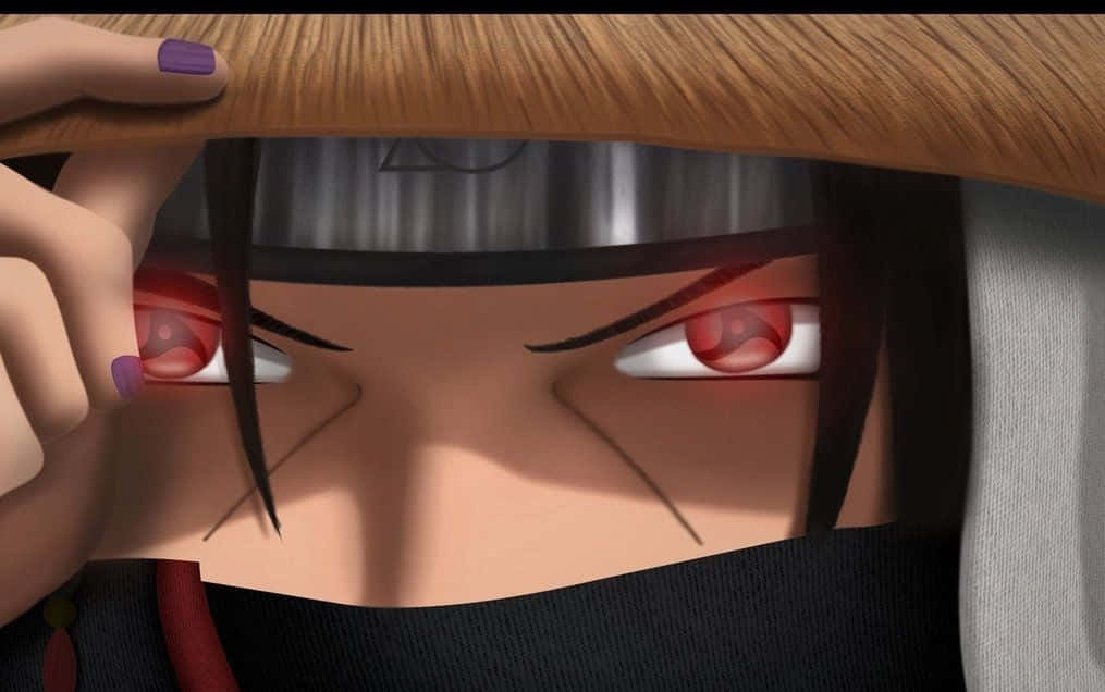 Itachi Uchiha bí ẩn đứng tự tin dưới ánh trăng. Hình nền