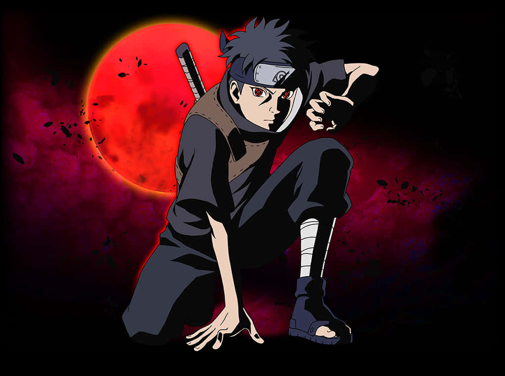 Itachi Uchiha Nền Trăng Đỏ Hình nền
