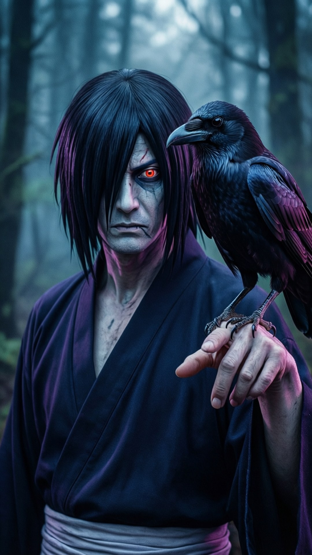 Itachi và chú quạ Hình nền