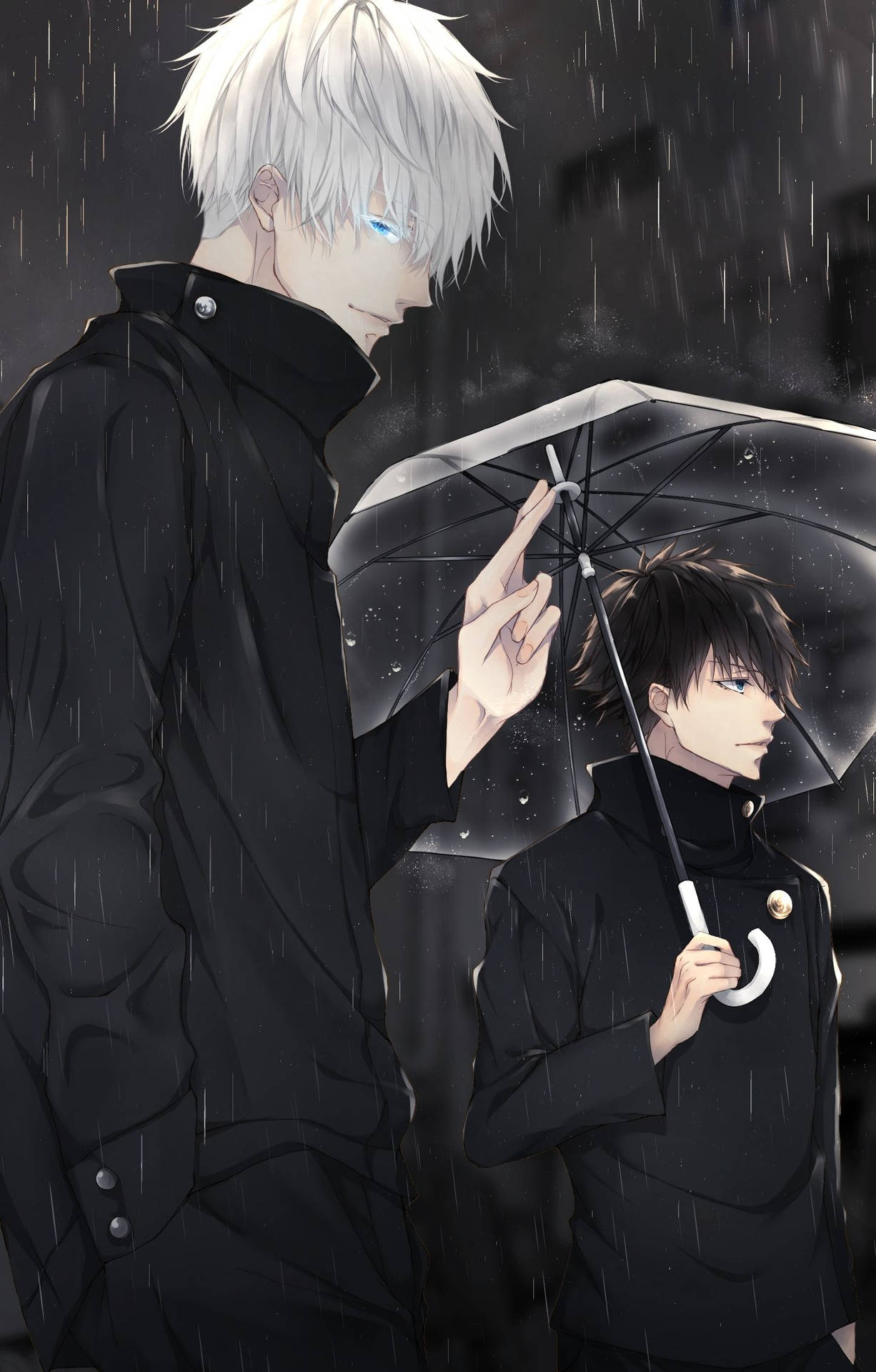 Hình nền anime tối Gojo và Megumi Jujutsu Kaisen — Jujutsu Kaisen Hình nền