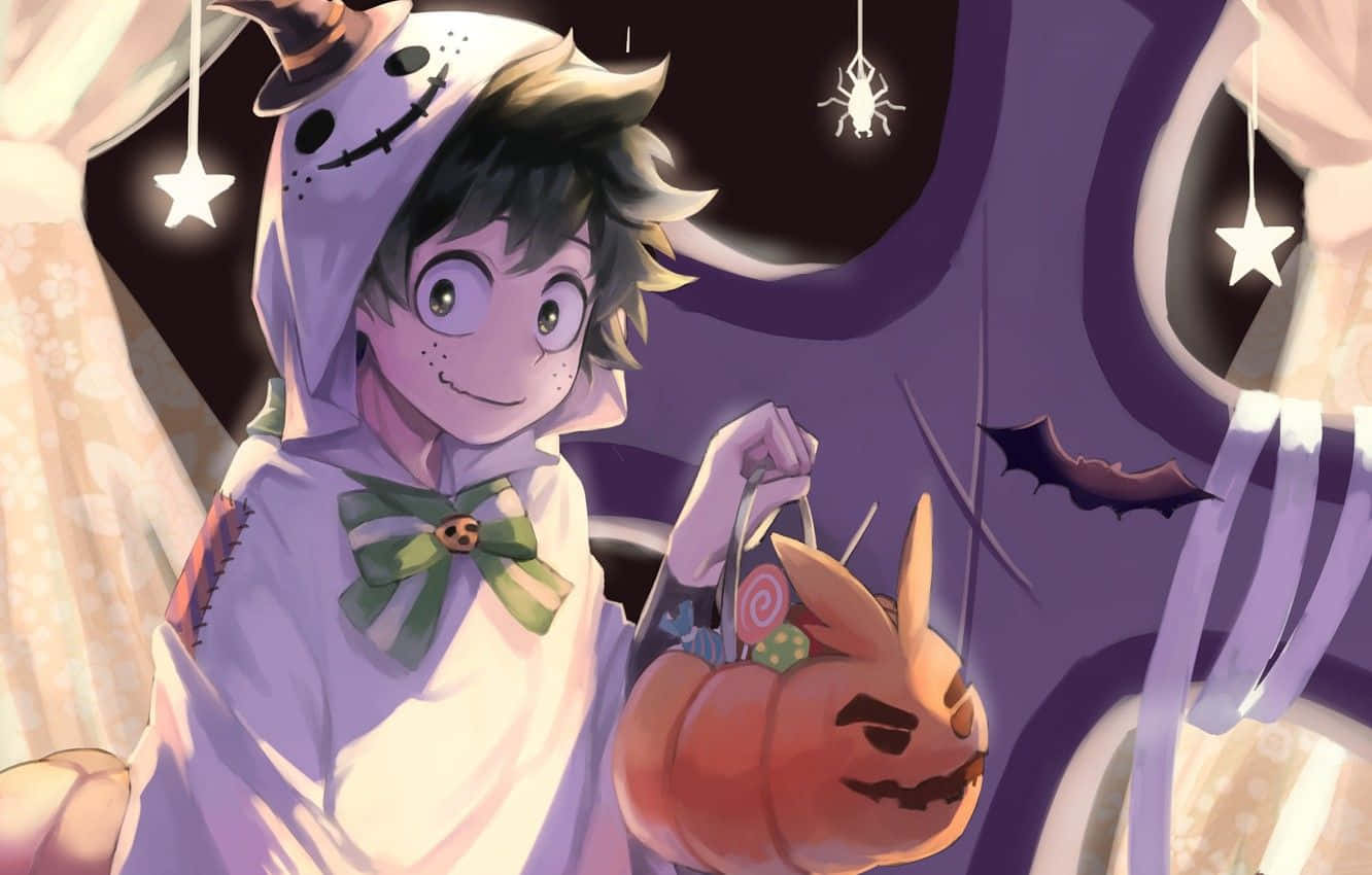 Izuku Midoriya My Hero Academia Halloween Trang Phục Ma Hình nền