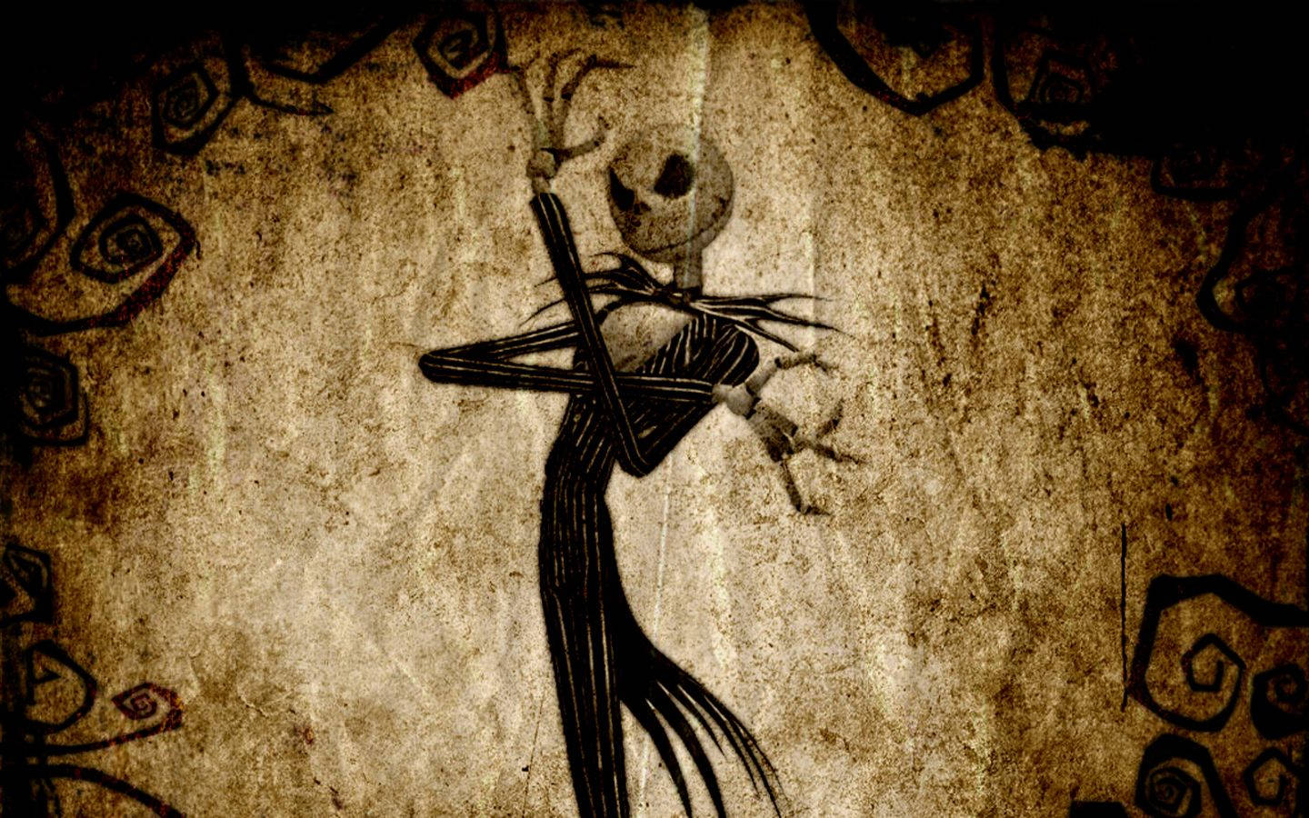 Jack Skellington phong cách Grunge Halloween