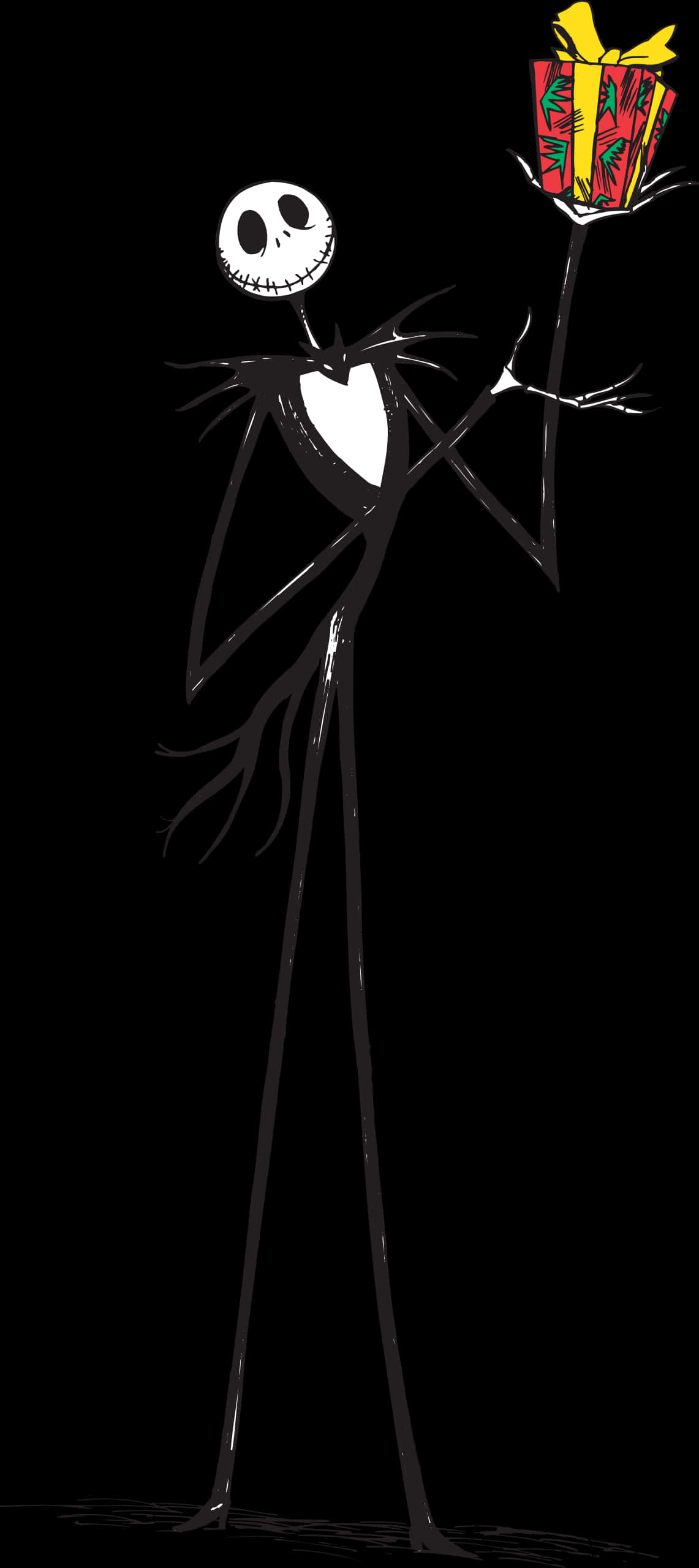 Jack Skellington Cầm Quà Hình nền