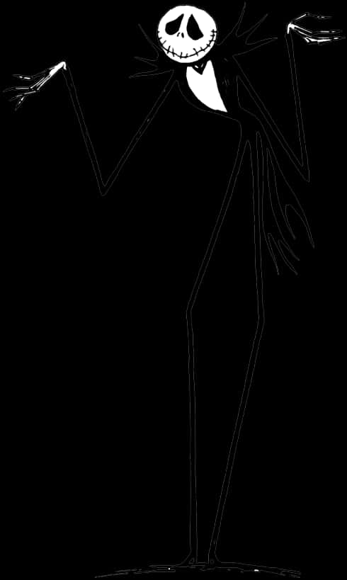 Jack Skellington đứng tạo dáng Hình nền