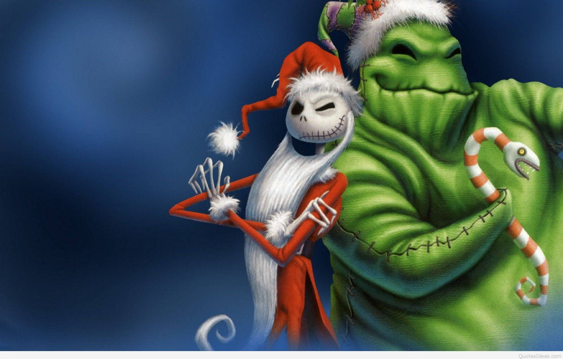 Jack và Oogie Boogie Giáng Sinh Hài Hước Hình nền