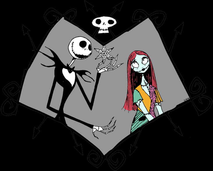 Jack và Sally Đêm Trước Giáng Sinh Nghệ thuật Hình nền