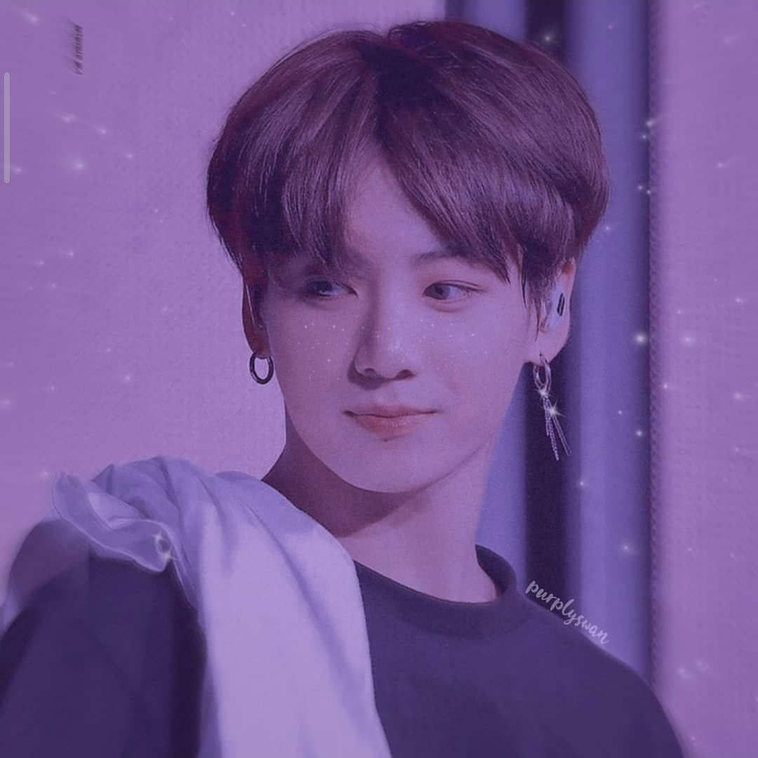 Hình nền Jeon Jungkook tím pastel