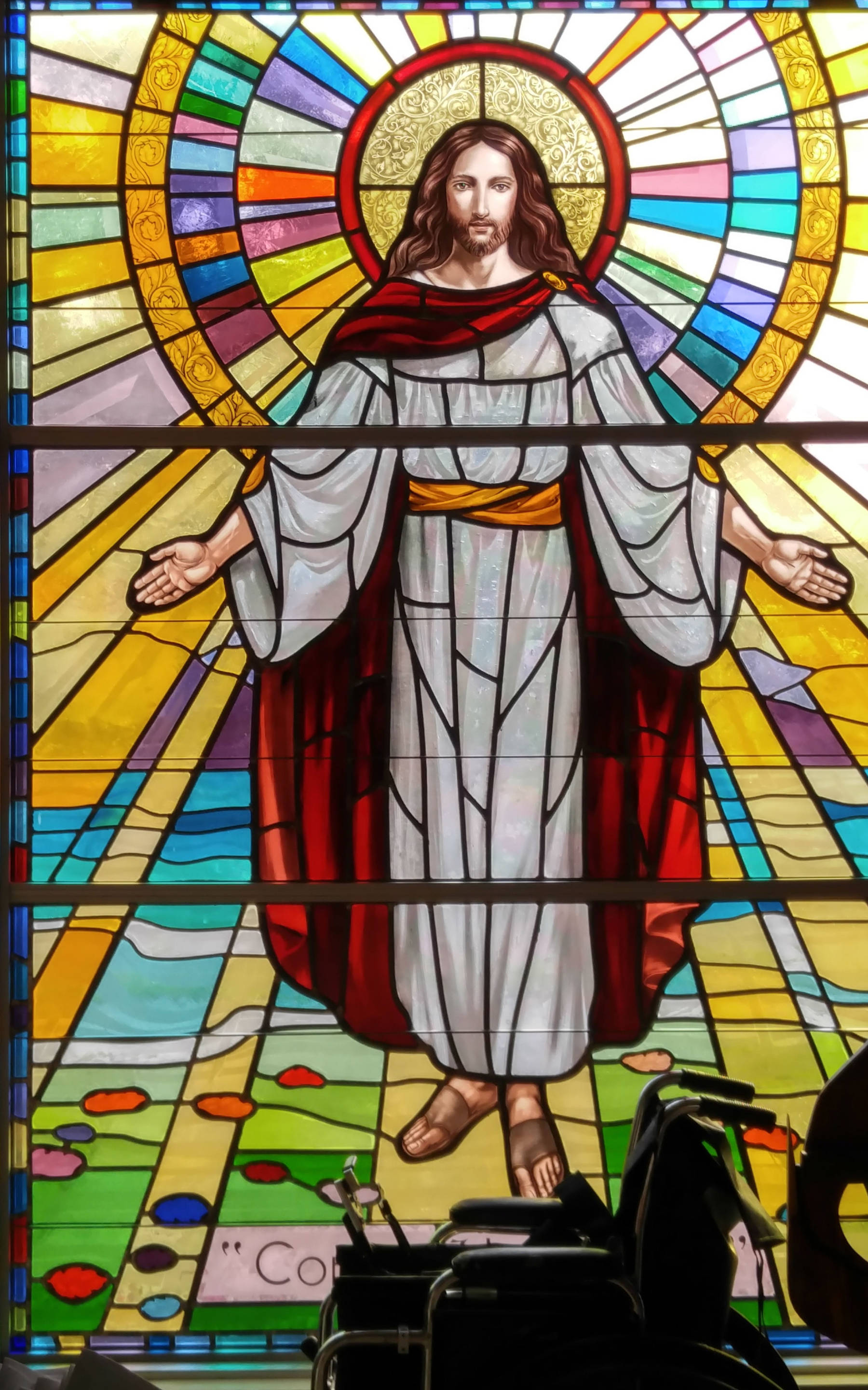 Jesus Stained Glass Catholic Church Hình nền