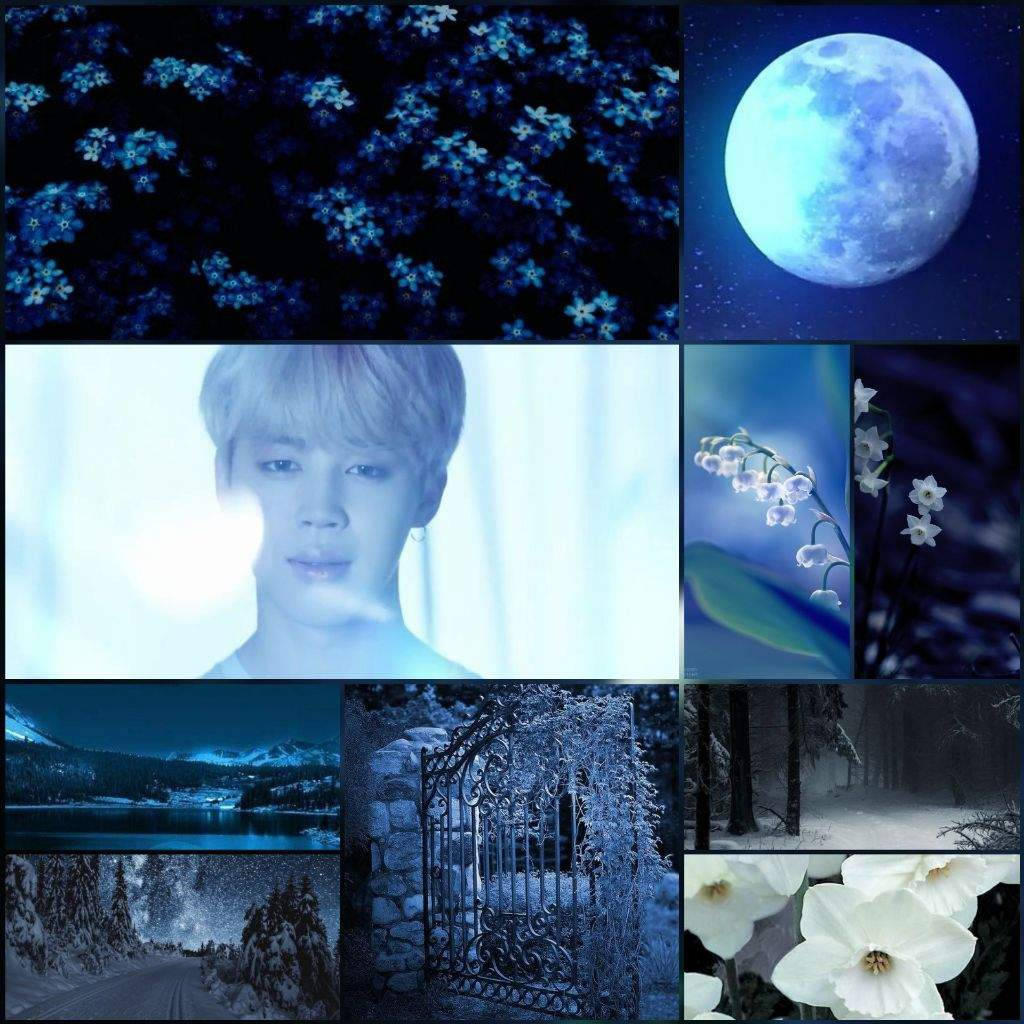 Jimin BTS Thẩm Mỹ Huyền Ảo Mặt Trăng Hình nền