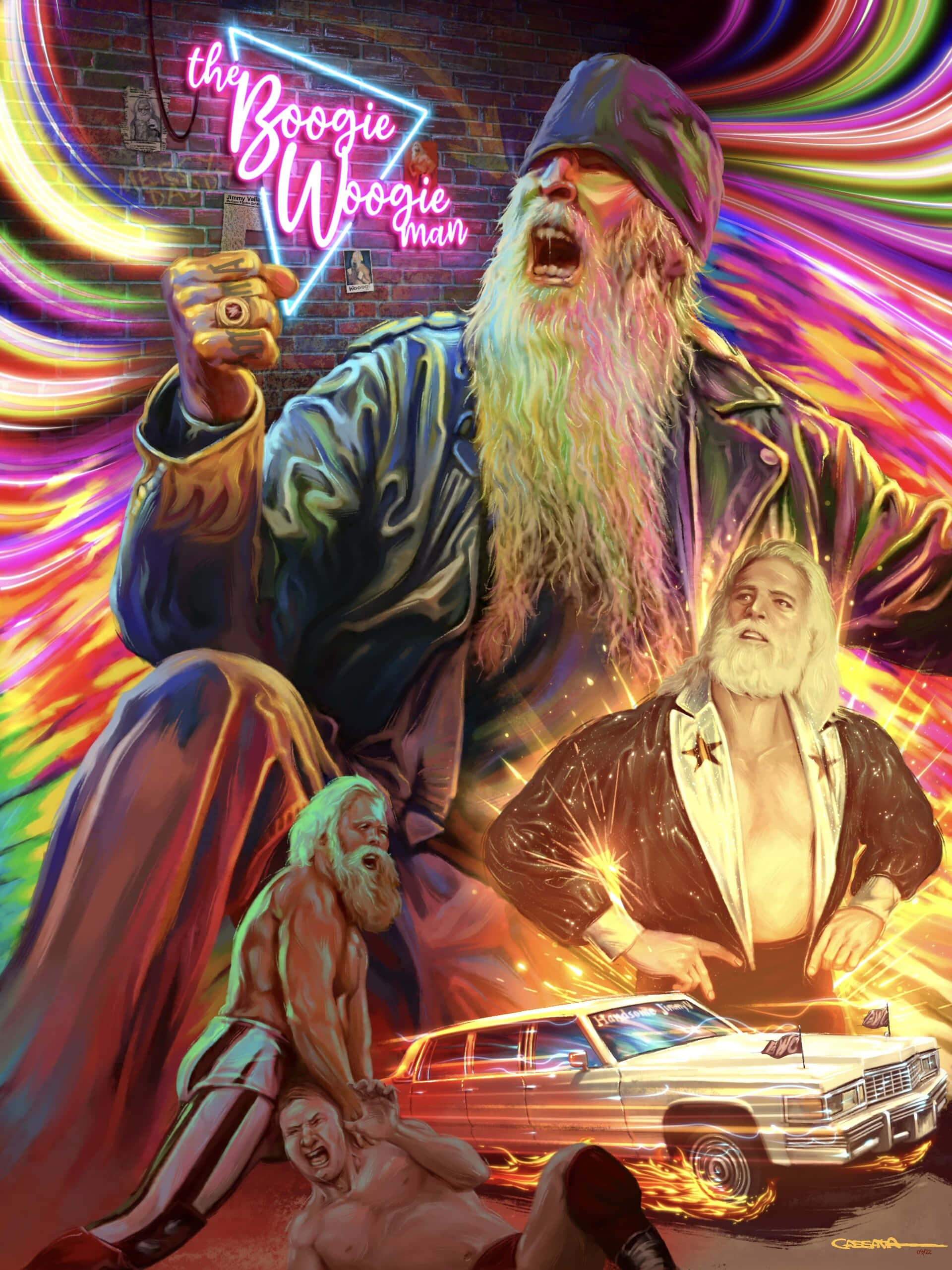 Jimmy Valiant Huyền Thoại Đấu Vật WWF Biểu Tượng Hình nền