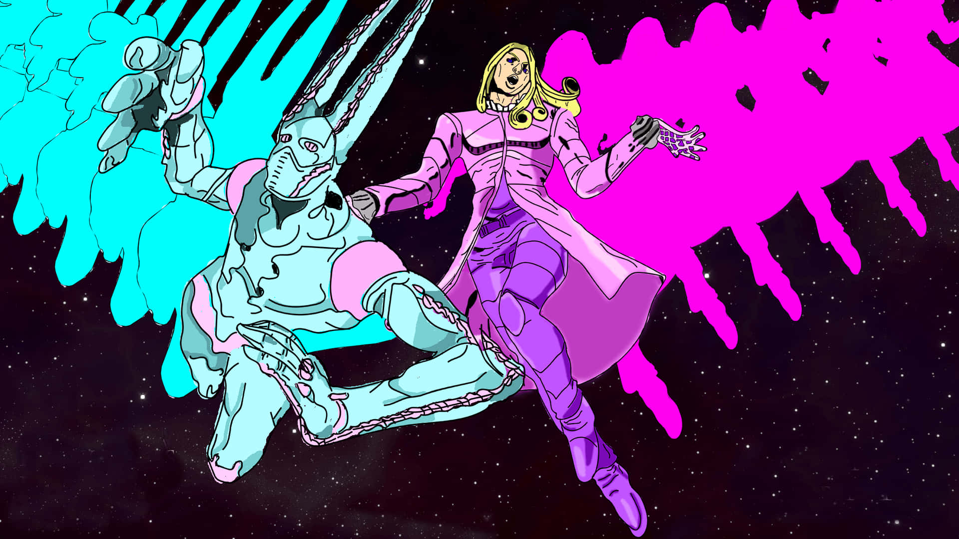 JoJo's Bizarre Adventure Manga Funny Valentine và D4C Hình nền