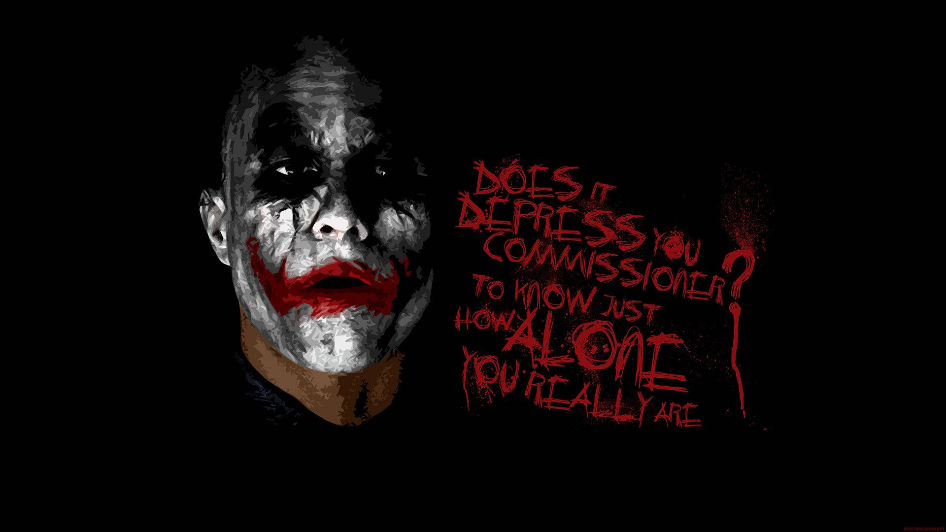 Joker nói chuyện với Ủy viên Hình nền