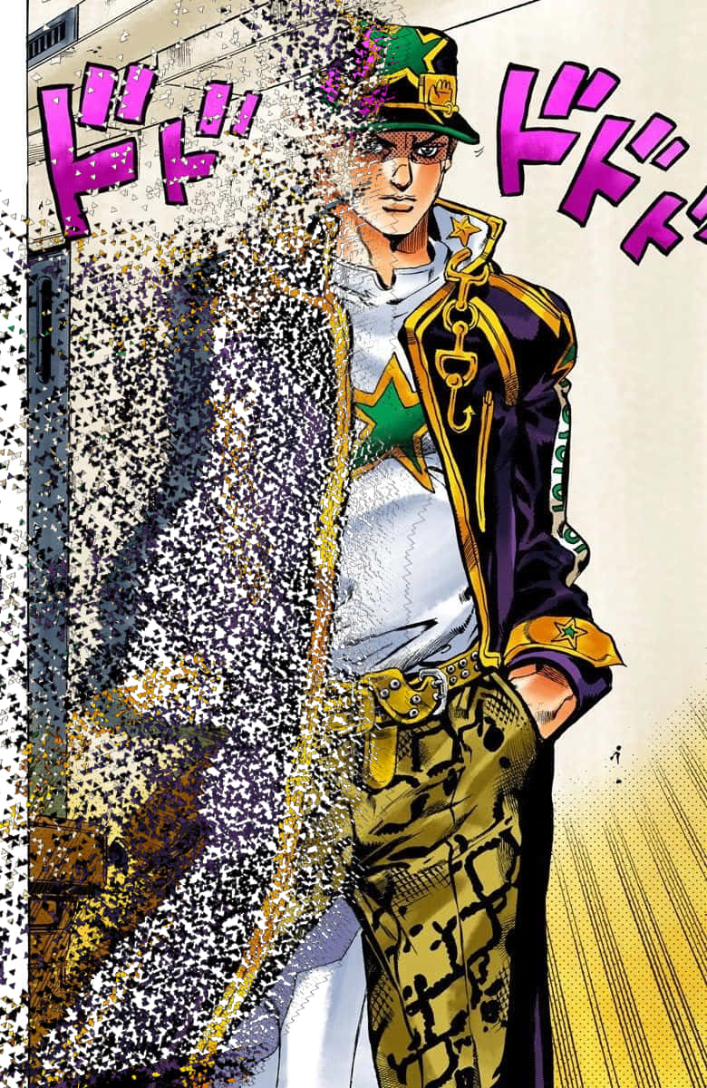 Jotaro Kujo Tạo Dáng Phong Cách Hình nền