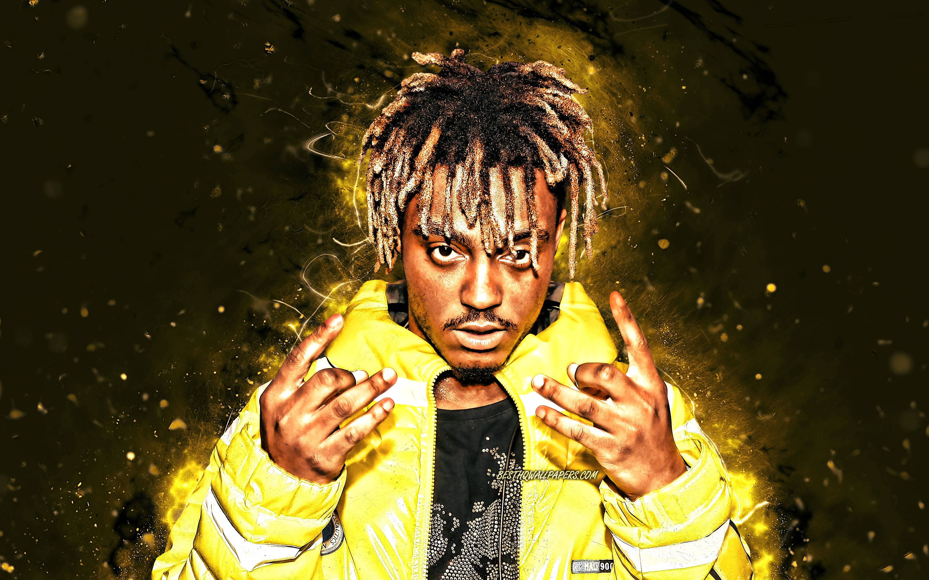 Juice Wrld Vàng Fan Edit 4K Hình nền