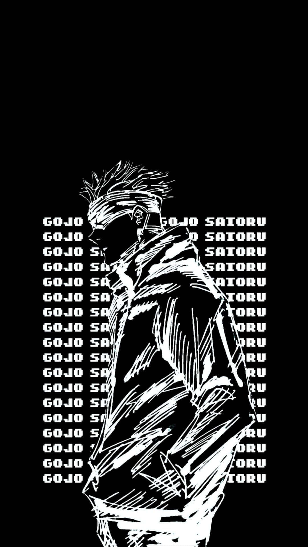 Jujutsu Kaisen Gojo Phong Cách Tối Giản Anime Hình nền