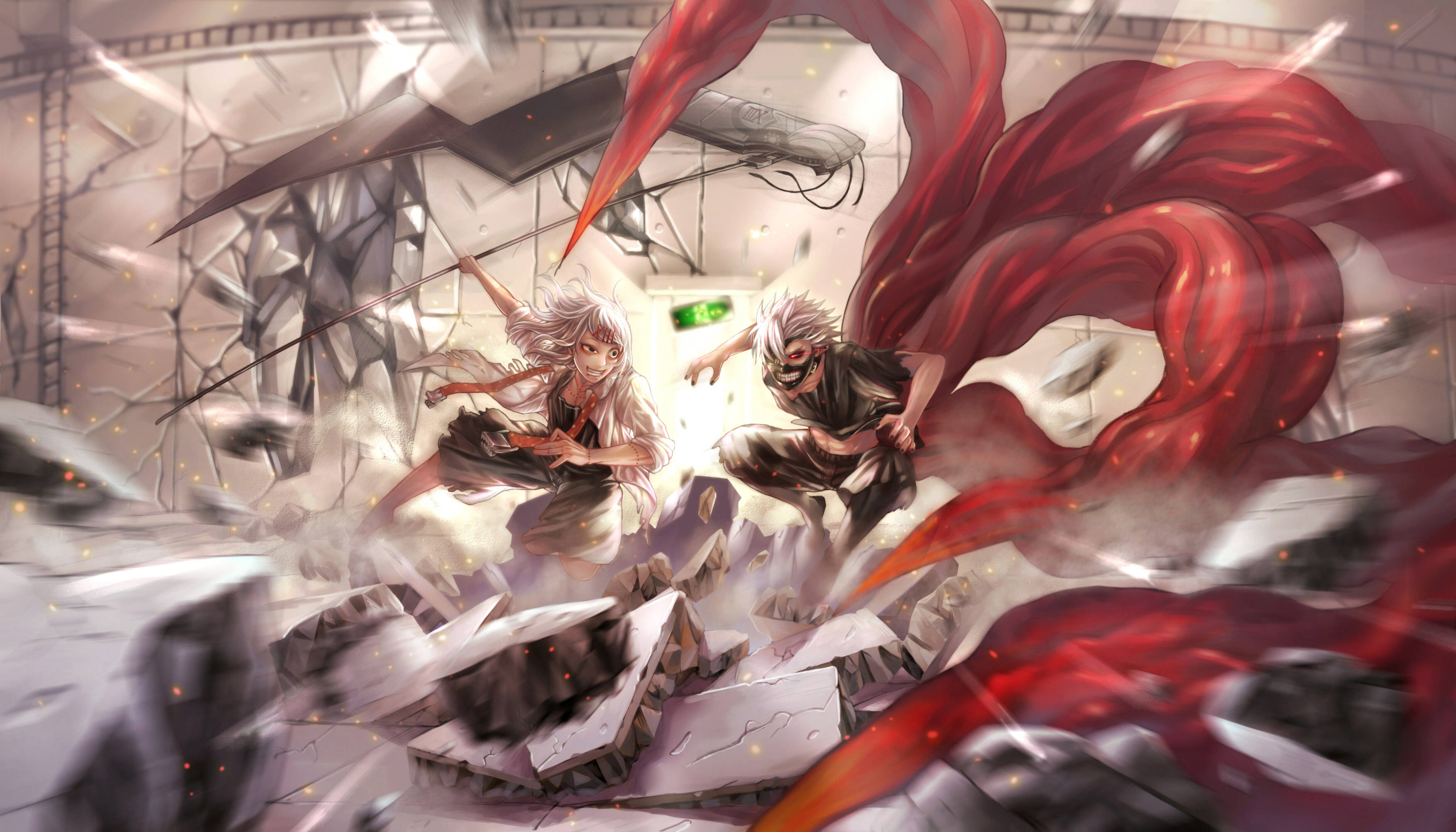 Juuzou Tokyo Ghoul trong Trận Chiến Mới Bắt Đầu Hình nền