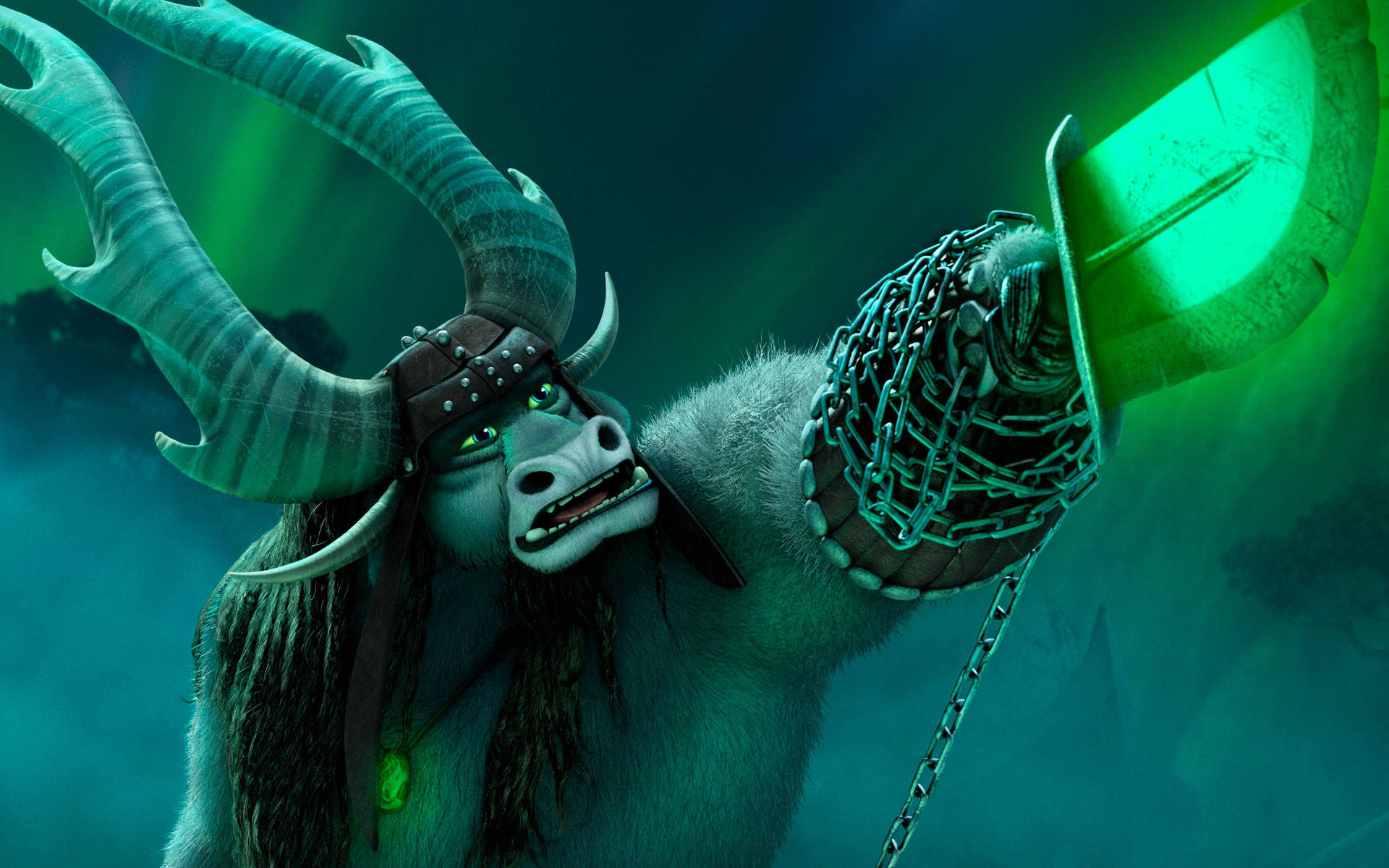 Kai Hùng Mạnh - Kẻ Phản Diện Tối Thượng từ Kung Fu Panda 3 Hình nền