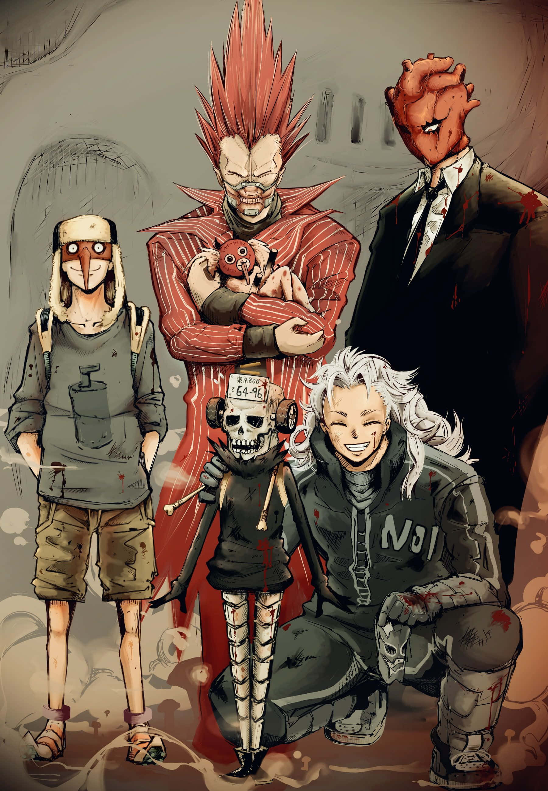 Kaiman, nhân vật chính trong Dorohedoro sẵn sàng đối đầu với kẻ thù Hình nền