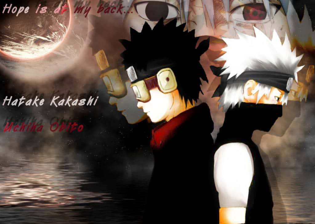 Kakashi và Obito Sát Cánh Bên Nhau Hình nền