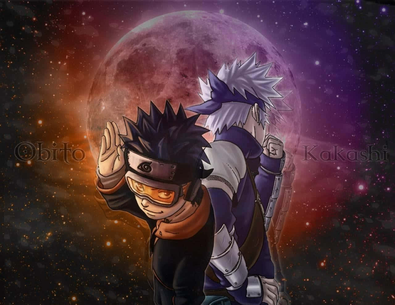 Kakashi và Obito Vũ Trụ Hình nền