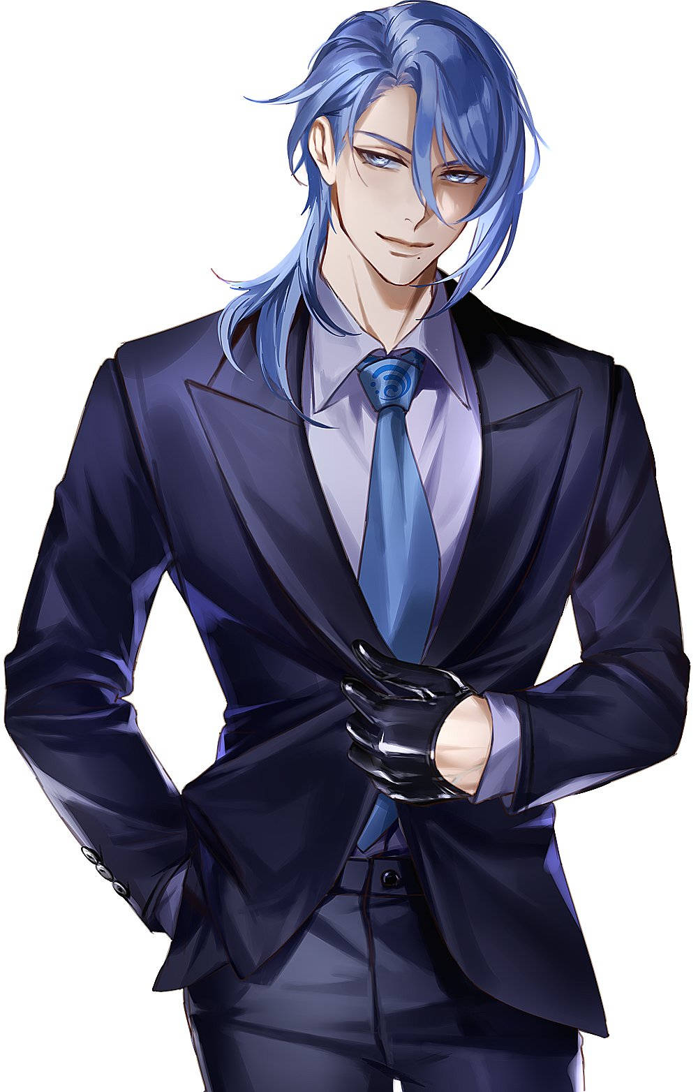 Kamisato Ayato Mặc Vest Hình nền