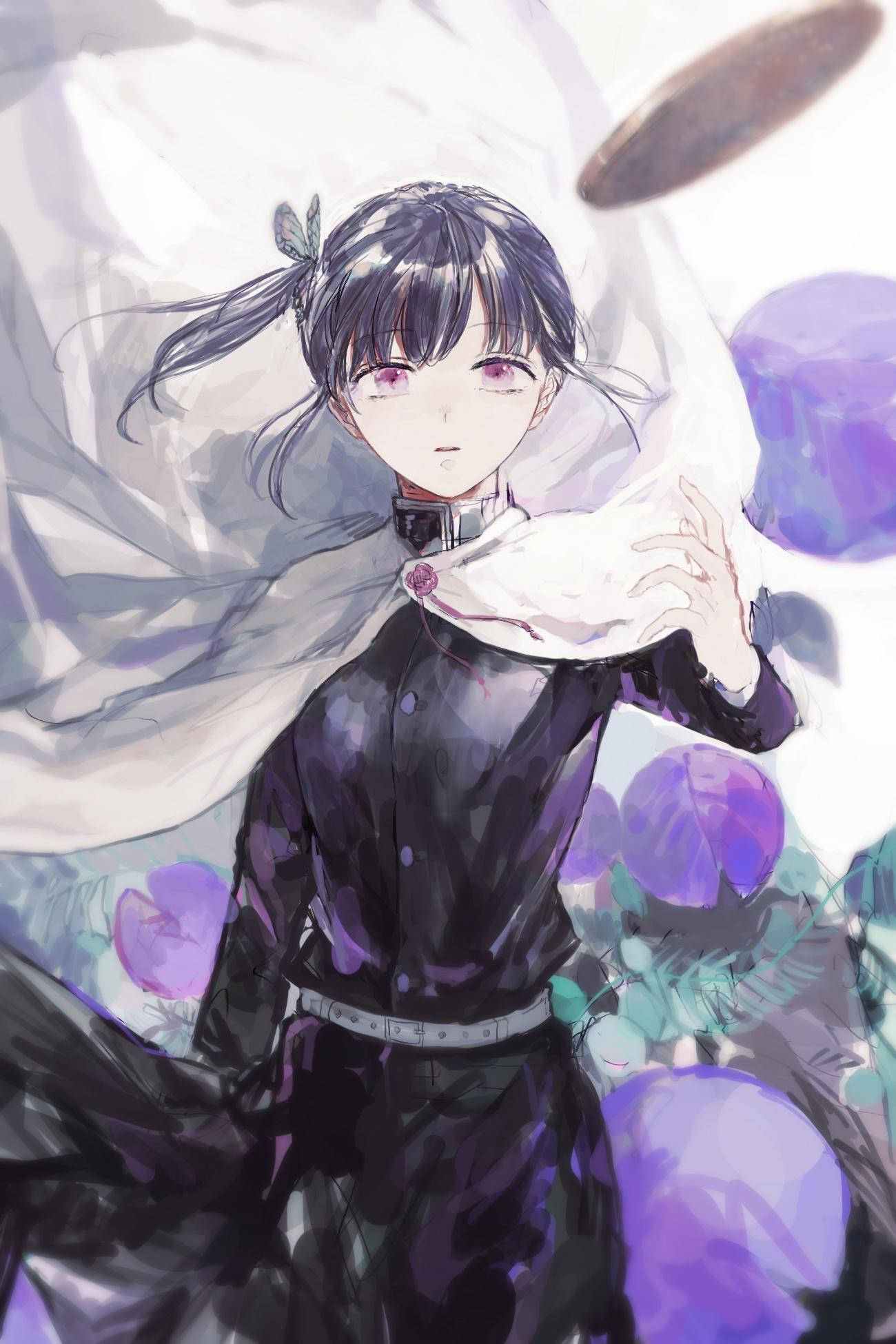Kanao Tsuyuri tím Hình nền