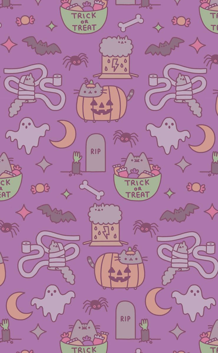 Kawaii Halloween Ma Quái Hình nền