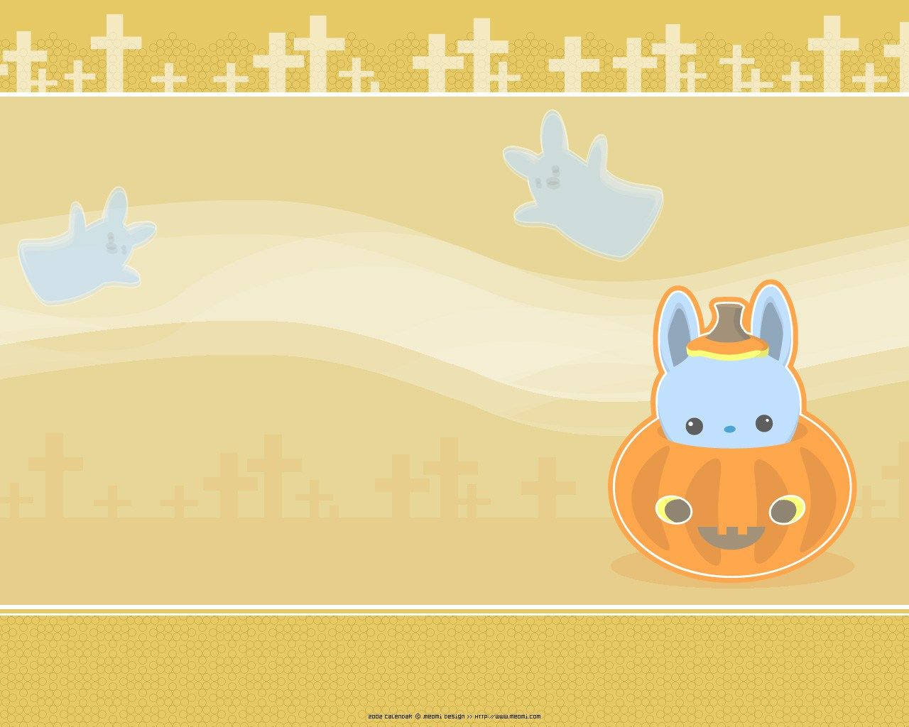 Kawaii Halloween Mặt Quỷ Cười Hình nền