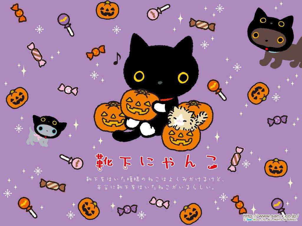 Kawaii Halloween Nhật Bản Hình nền