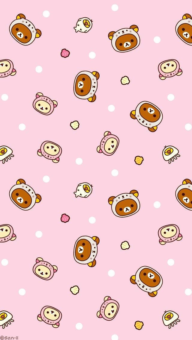 Kawaii HD Đầu Rilakkuma Và Korilakkuma Hình nền