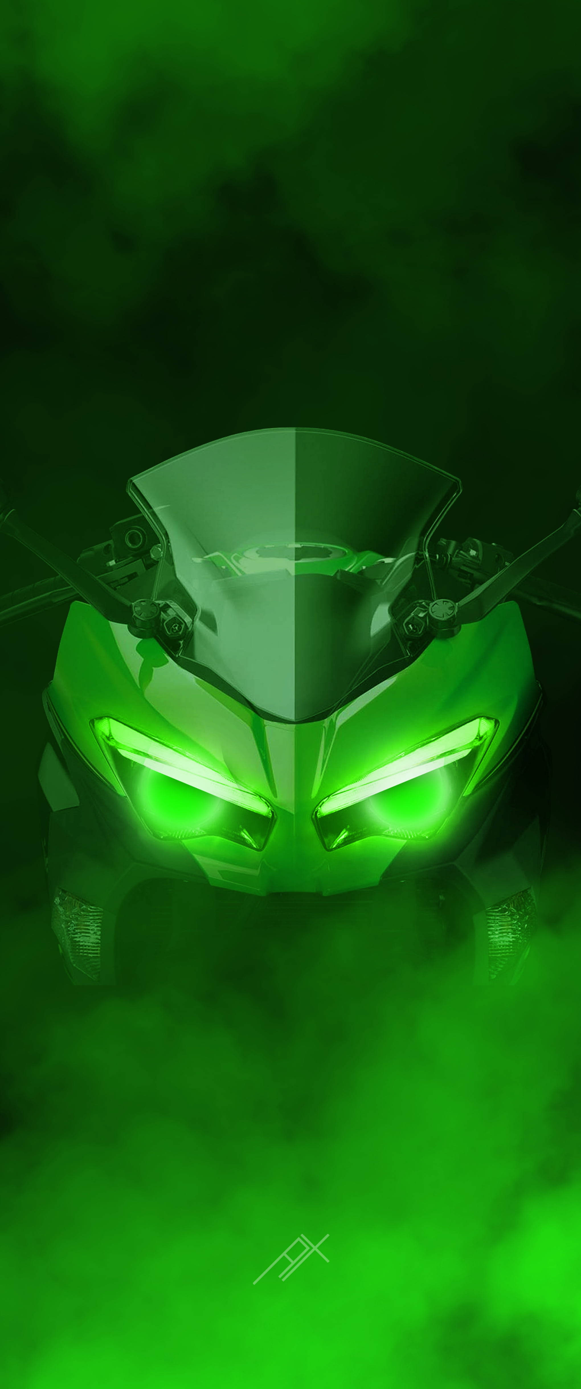 Kawasaki H2r Khói Xanh Hình nền