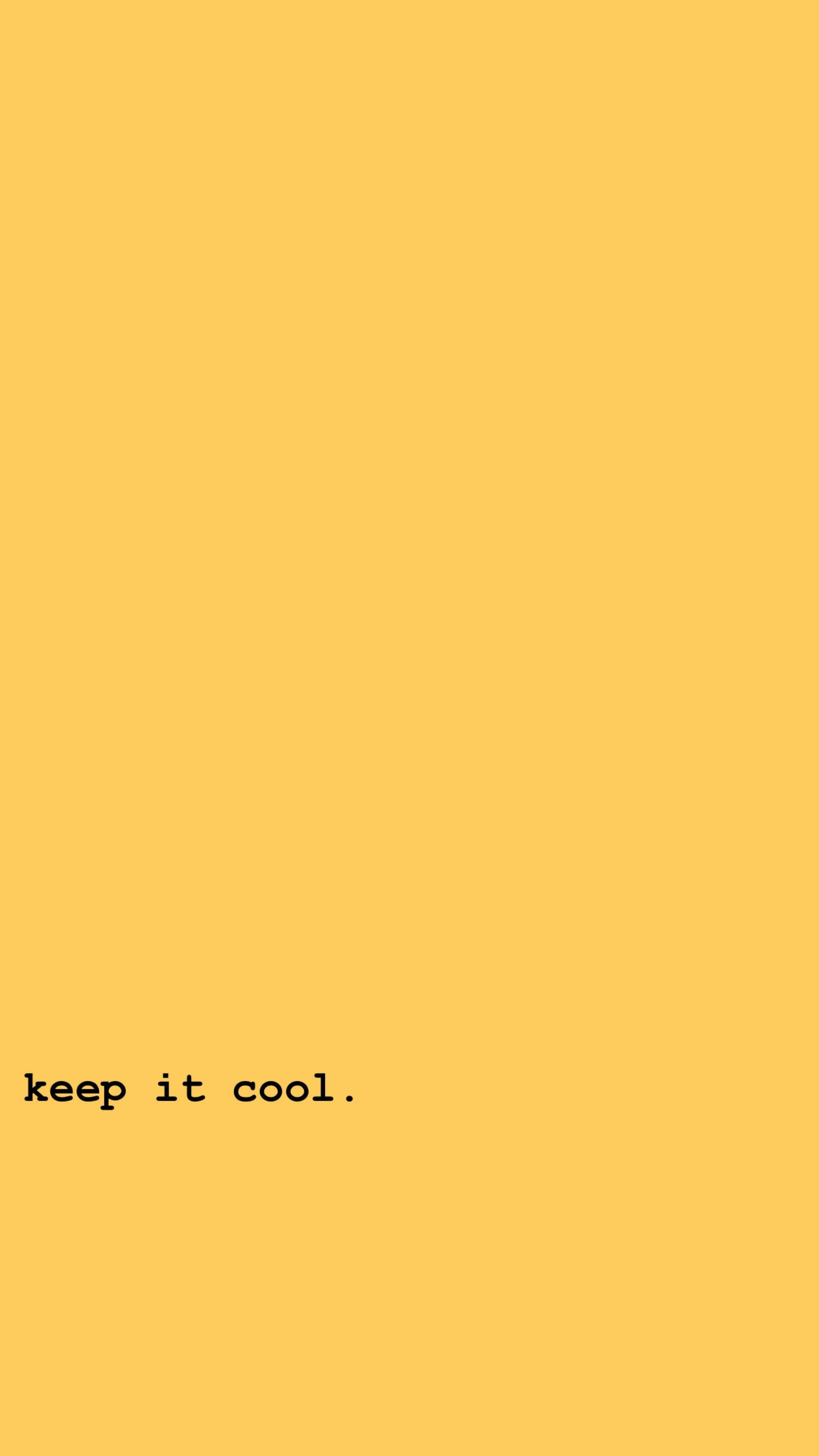 Keep It Cool Pastel Vàng Nhạt Hình nền